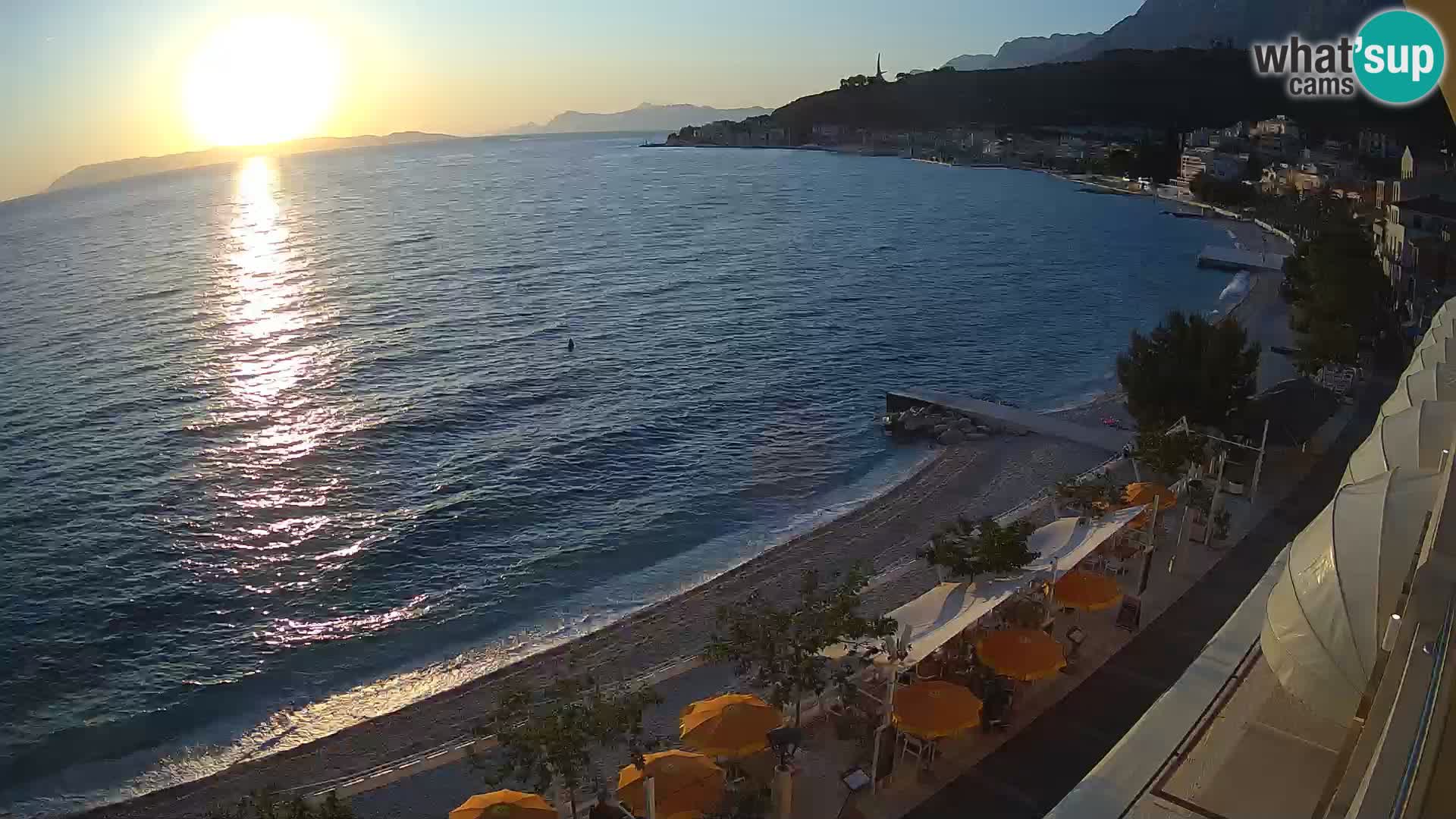 Panorama strand in Podgora