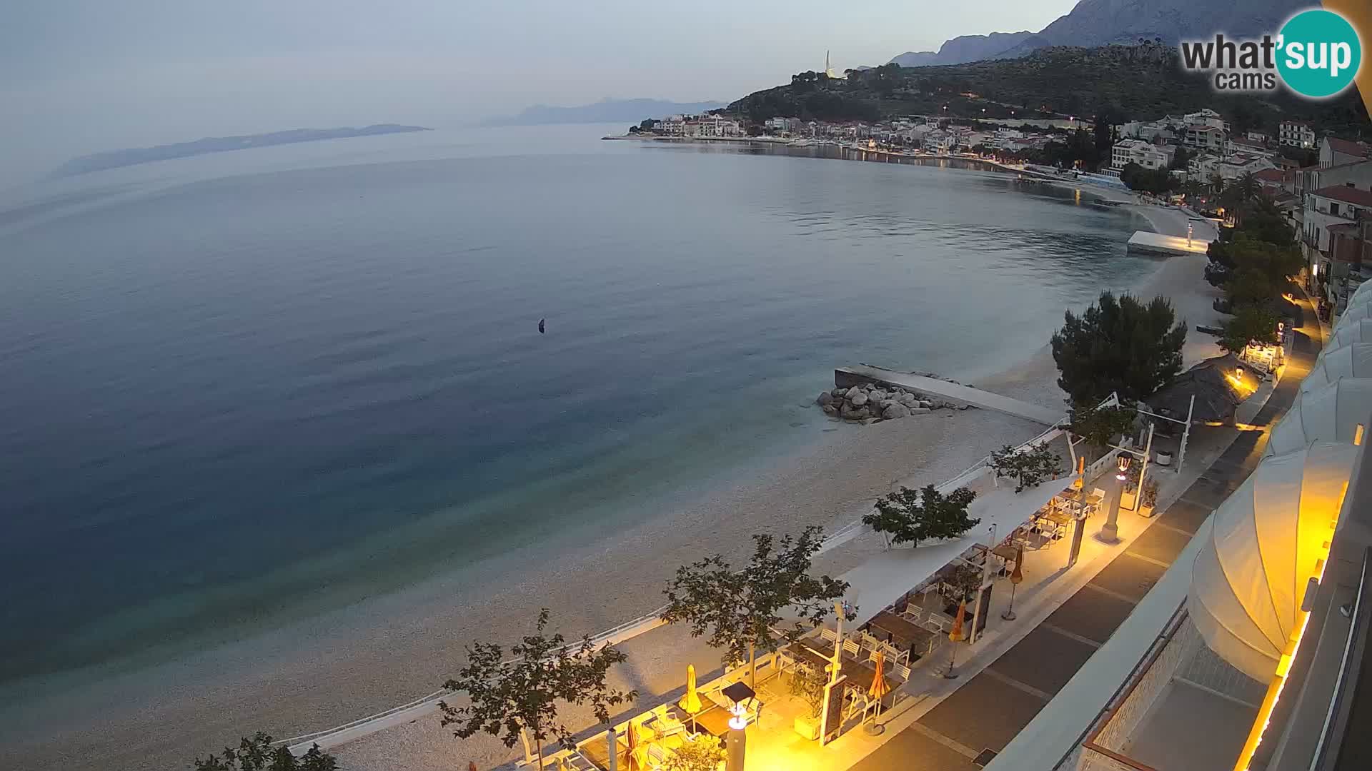 Podgora webcam – panorama beach – Dalmatia – Croatia