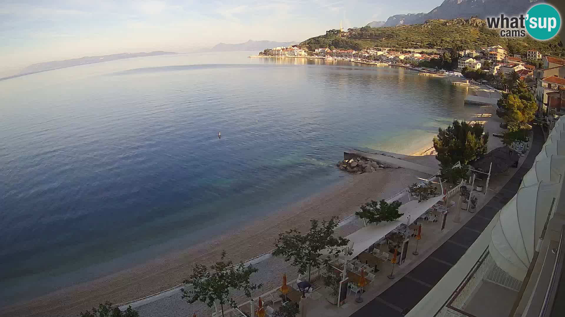 Vista de la playa in Podgora