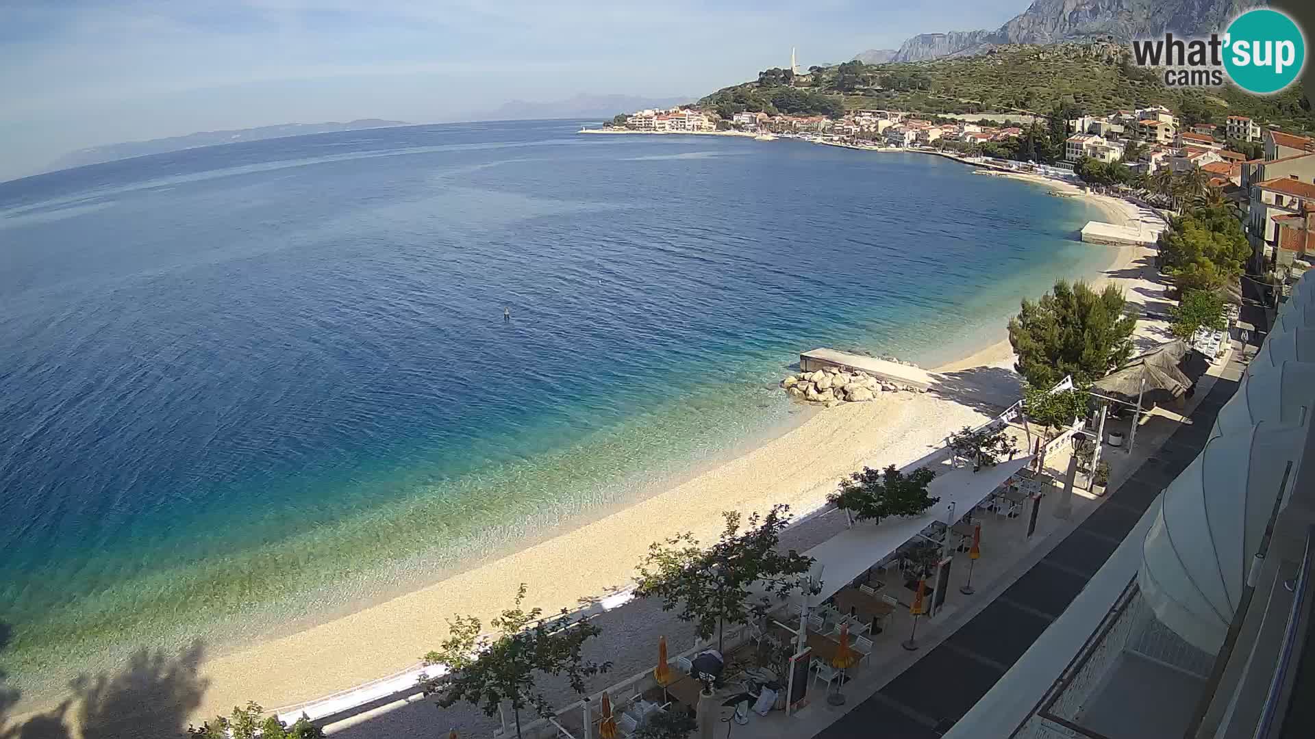 Podgora webcam – panorama beach – Dalmatia – Croatia