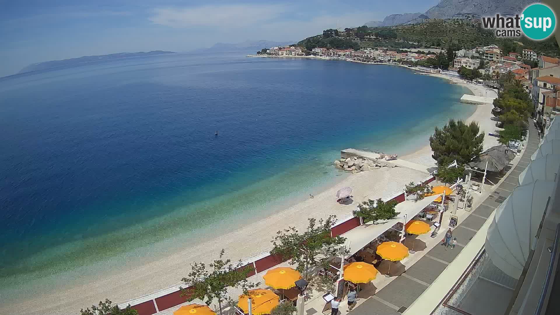 Panorama strand in Podgora