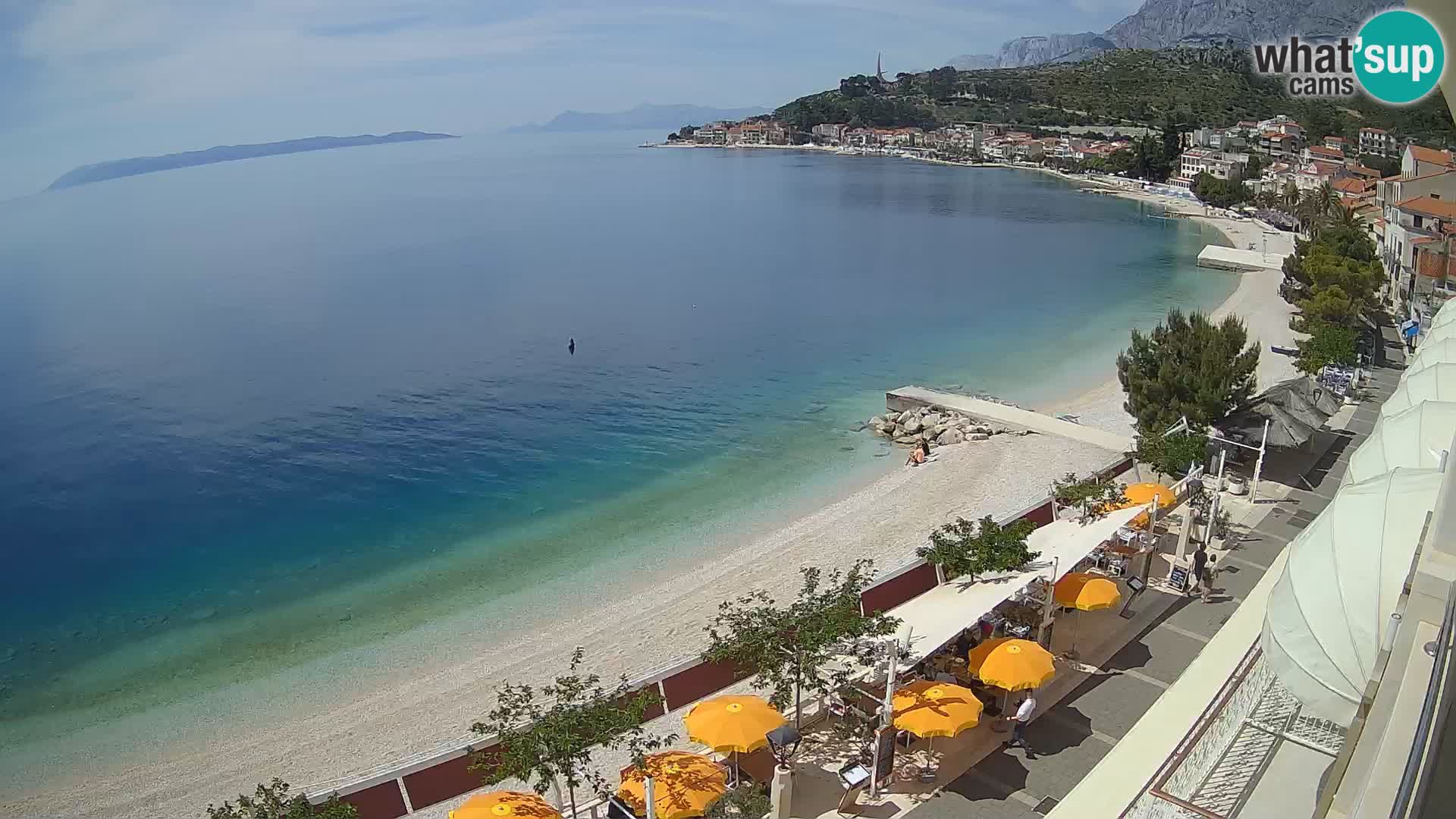 Podgora webcam – panorama beach – Dalmatia – Croatia