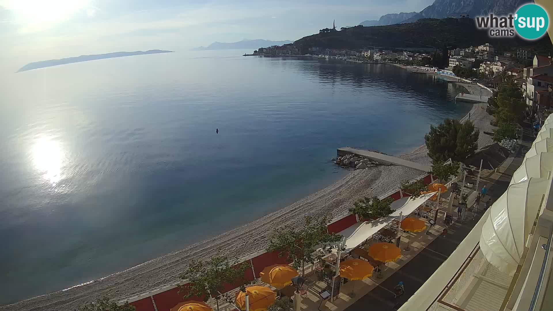 Vista de la playa in Podgora