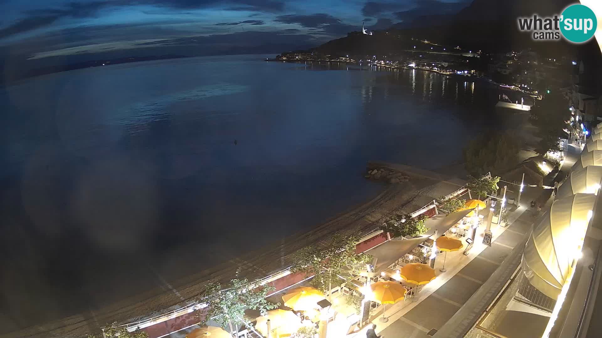 Panorama della spiaggia a Podgora