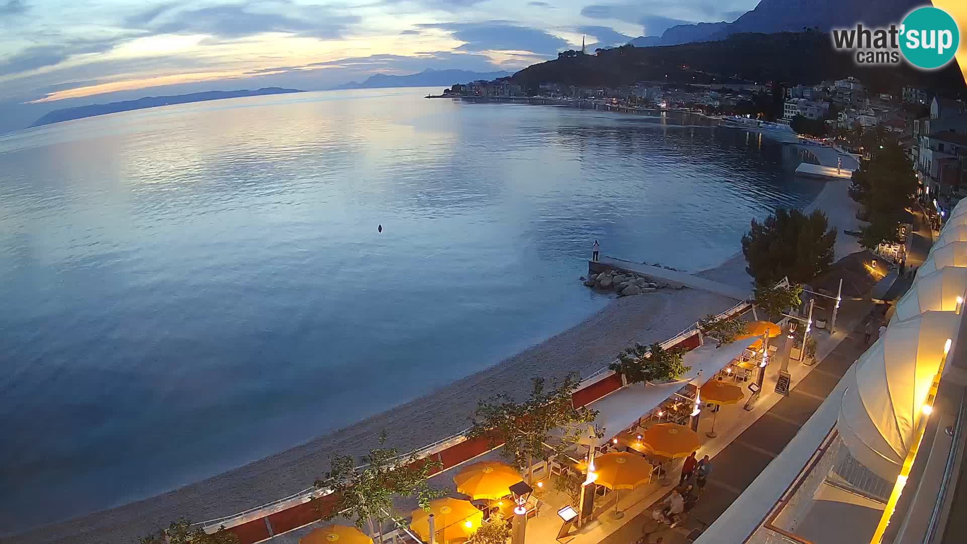 Podgora webcam – panorama beach – Dalmatia – Croatia