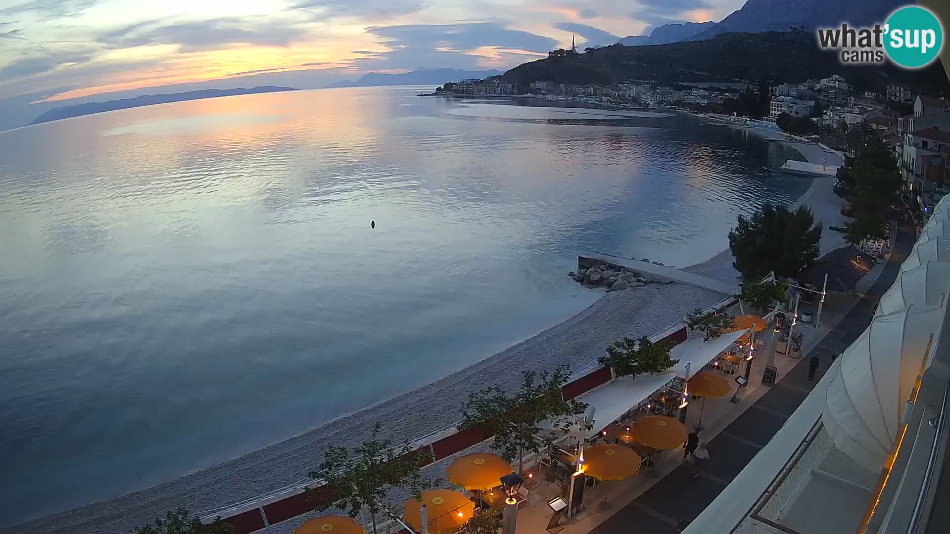 Podgora webcam – panorama beach – Dalmatia – Croatia