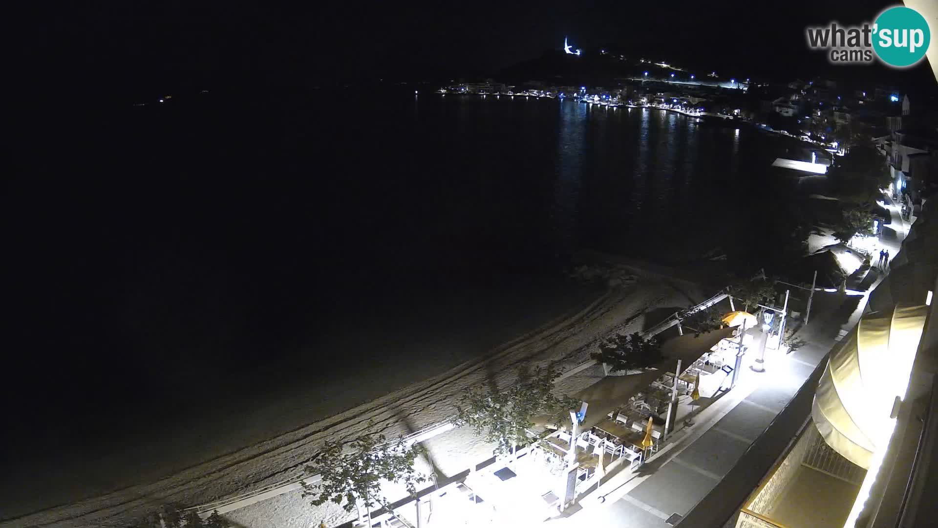 Vista de la playa in Podgora