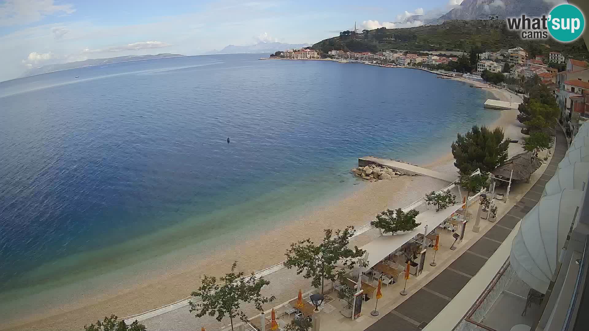 Vista de la playa in Podgora