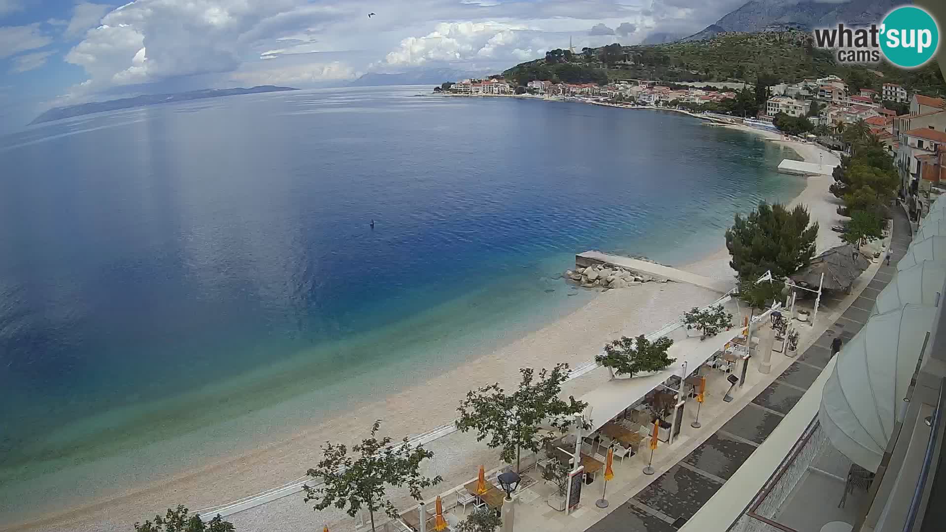 Vista de la playa in Podgora