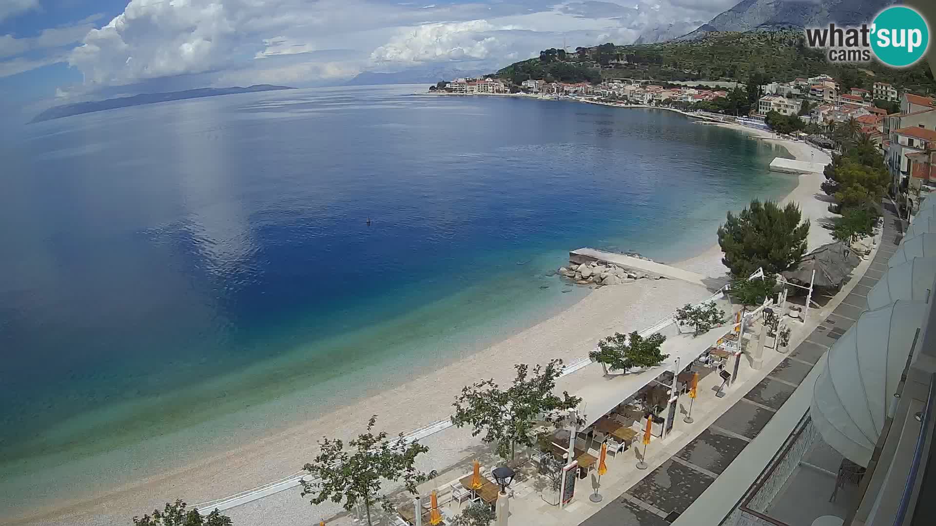 Vista de la playa in Podgora