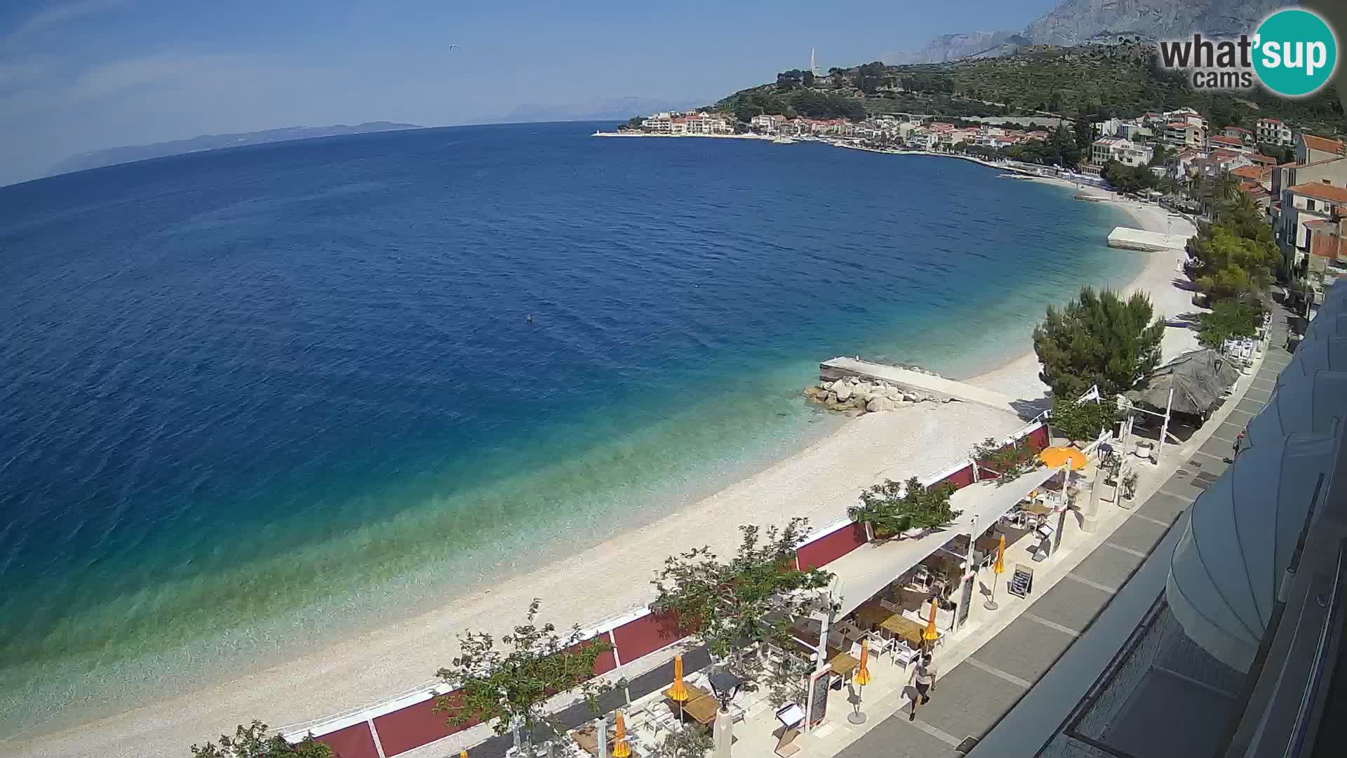 Panorama strand in Podgora