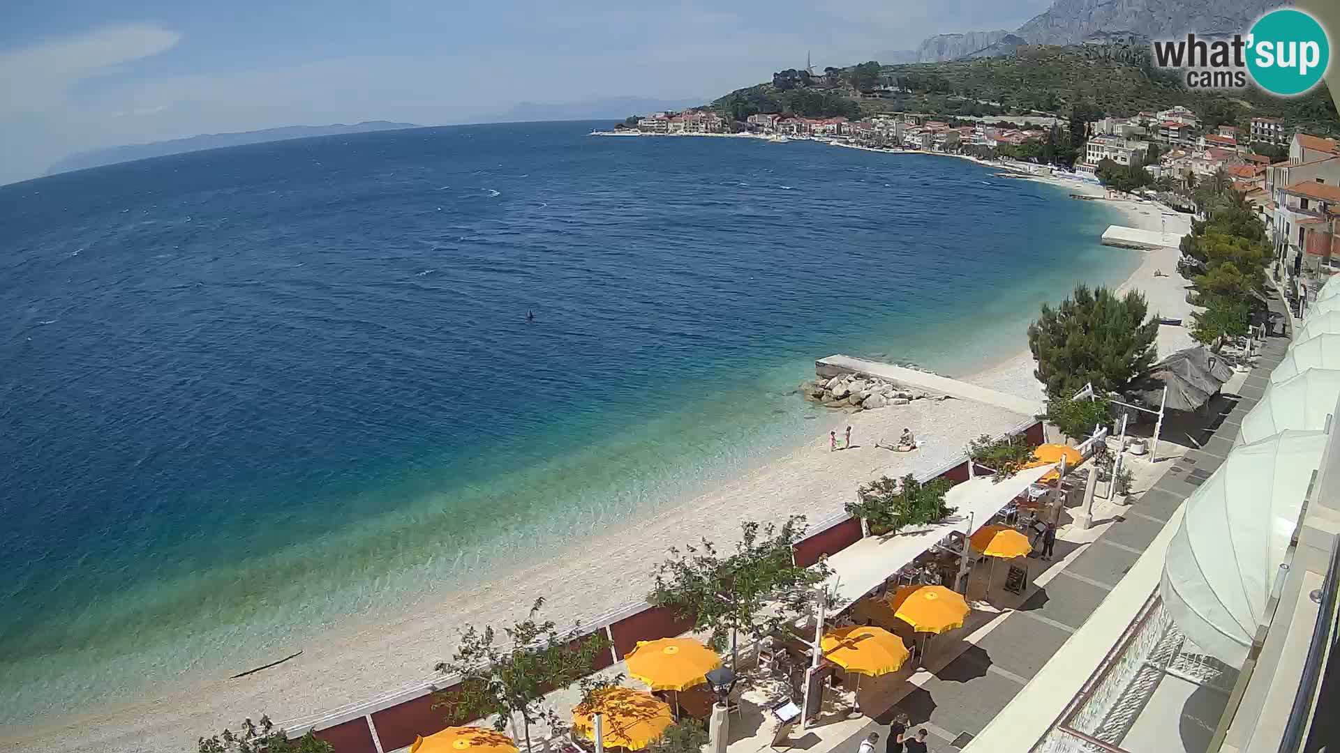 Podgora webcam – panorama beach – Dalmatia – Croatia