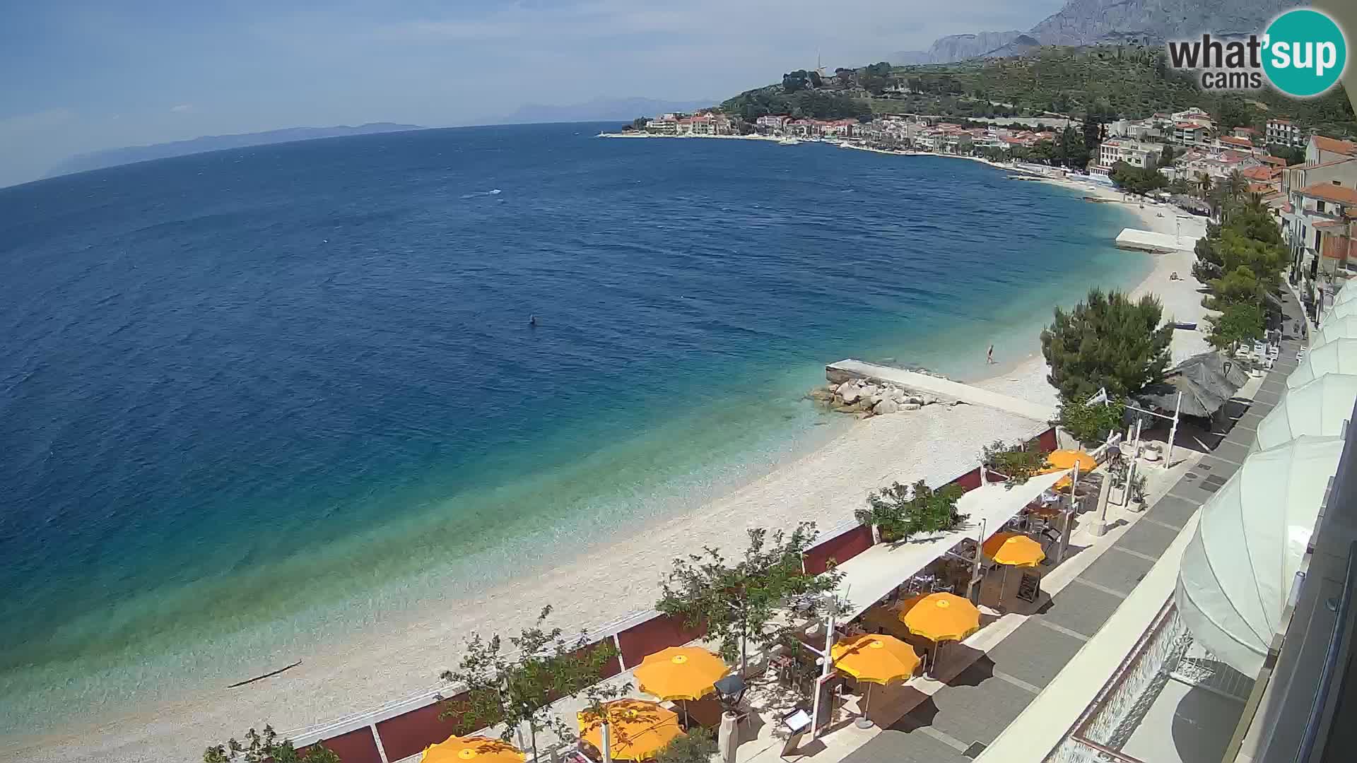 Panorama strand in Podgora