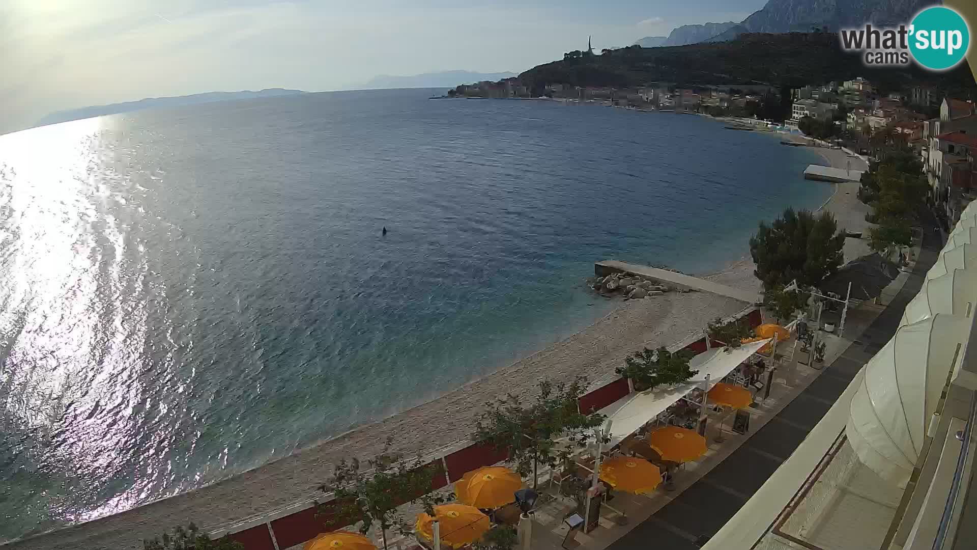 Podgora webcam – panorama beach – Dalmatia – Croatia