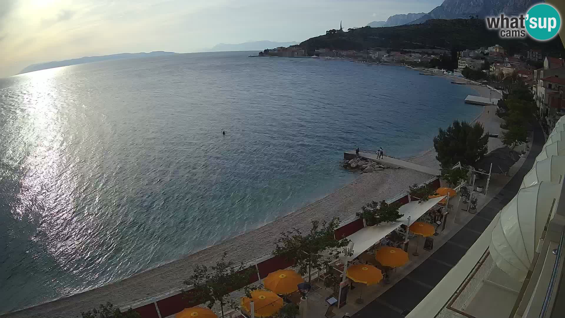 Panorama strand in Podgora