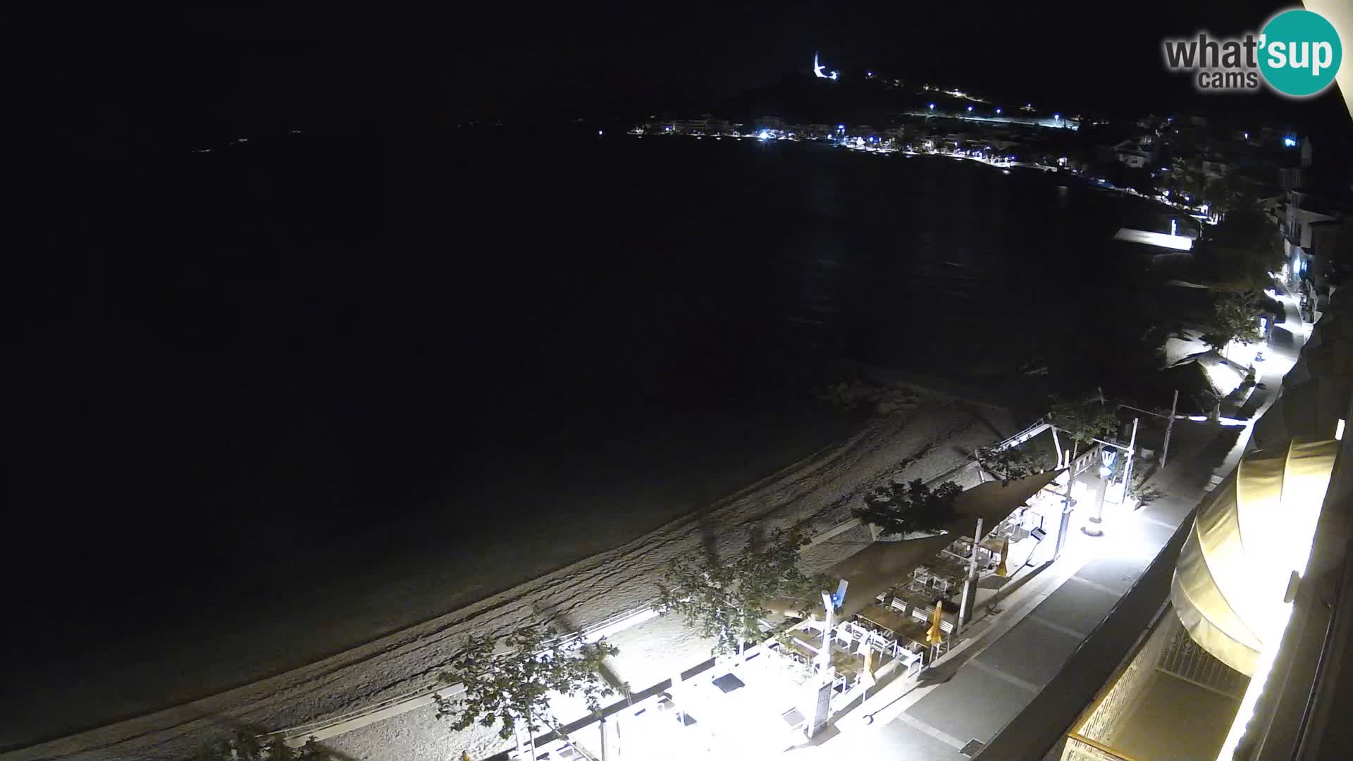 Panorama strand in Podgora