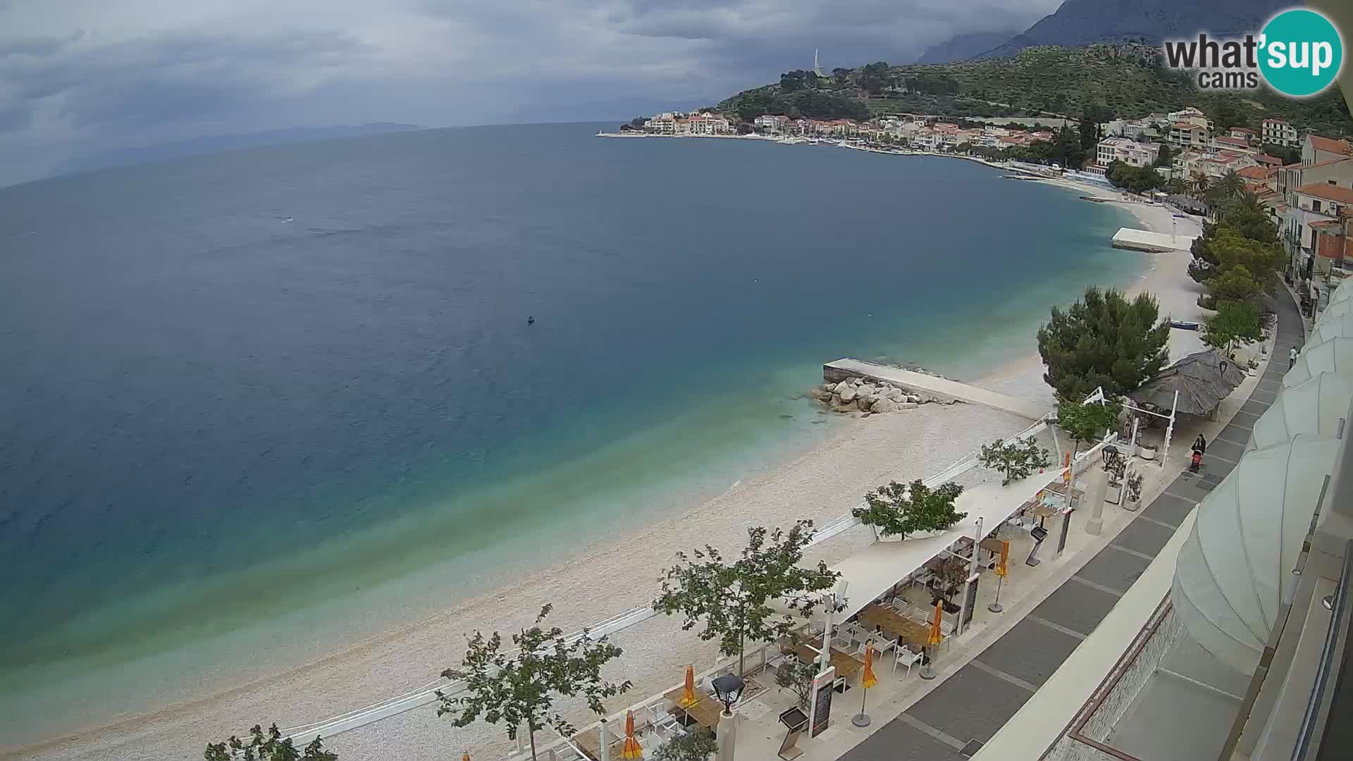 Podgora webcam – panorama beach – Dalmatia – Croatia