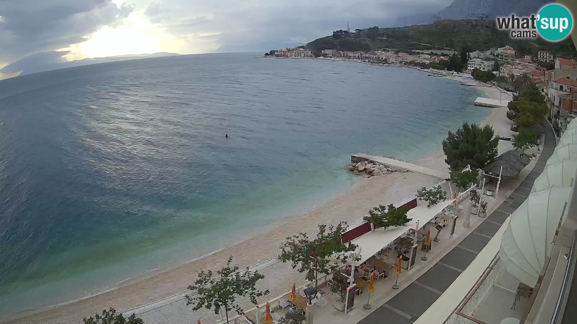 Panorama strand in Podgora