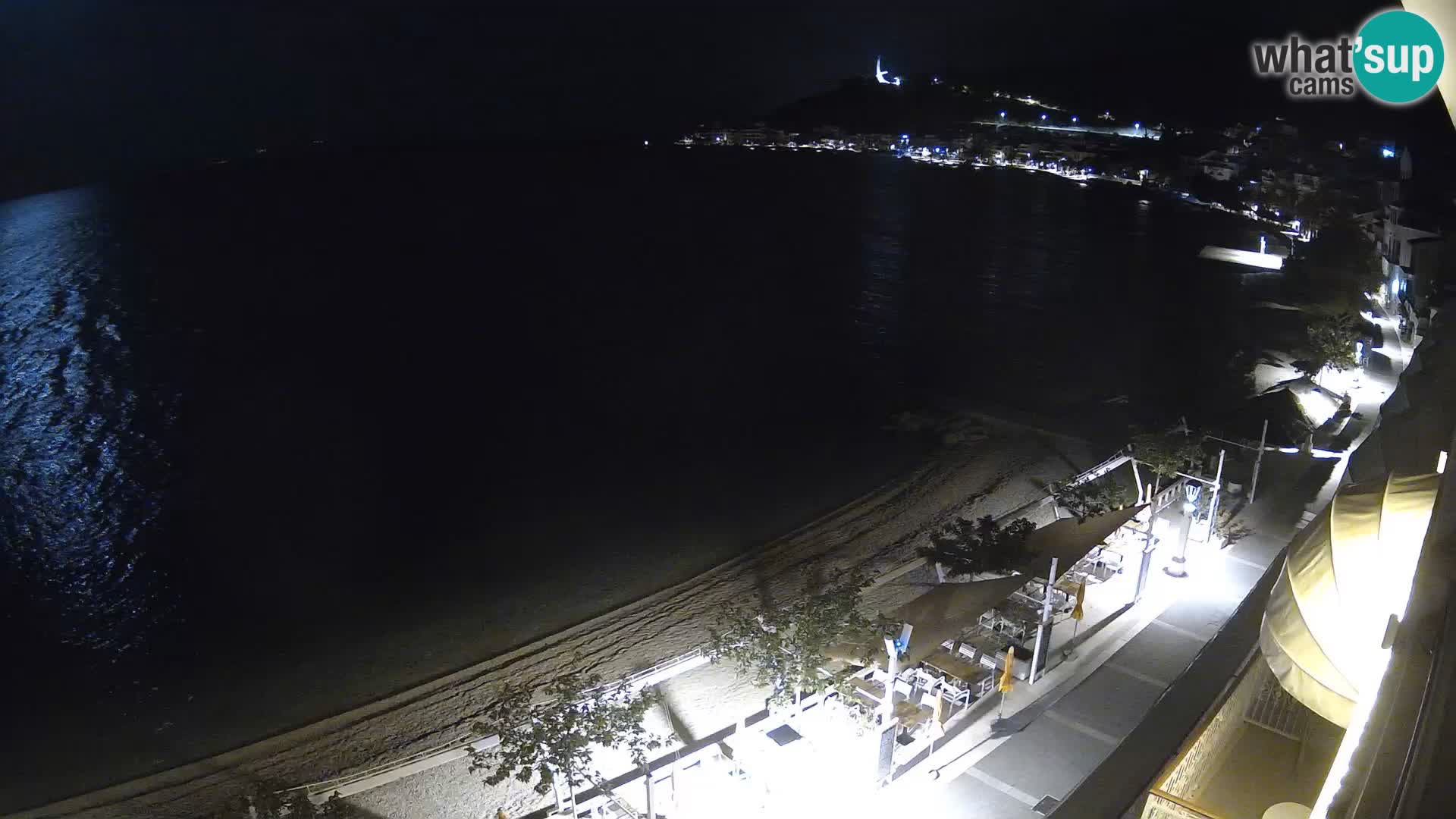 Vue de plage in Podgora