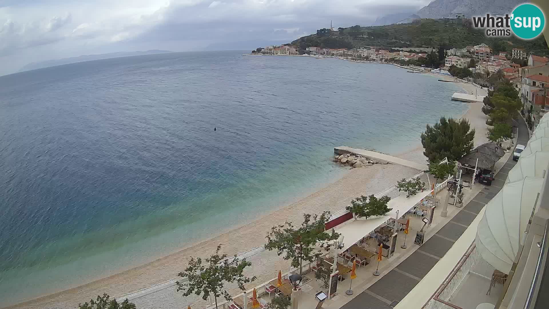 Podgora webcam – panorama beach – Dalmatia – Croatia