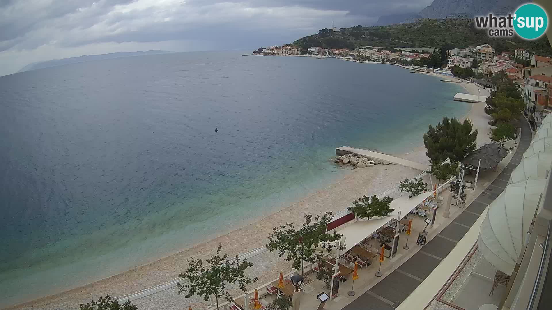 Podgora webcam – panorama beach – Dalmatia – Croatia