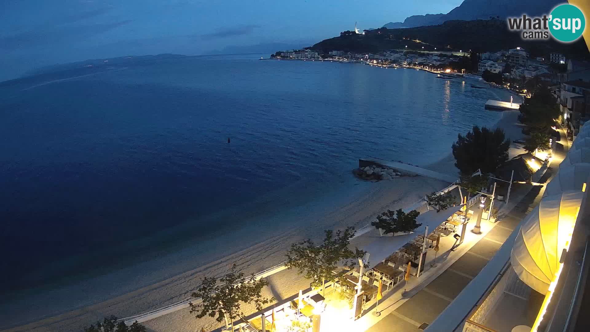 Panorama strand in Podgora