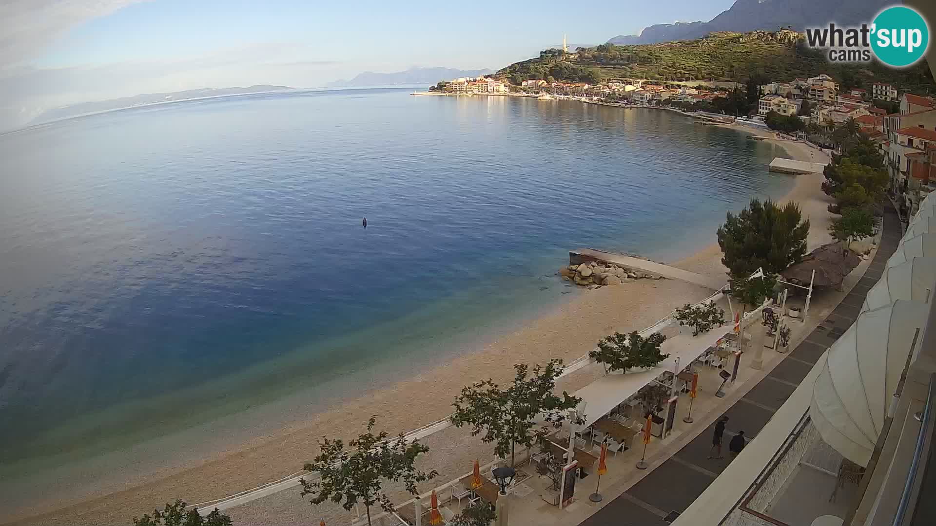 Vista de la playa in Podgora
