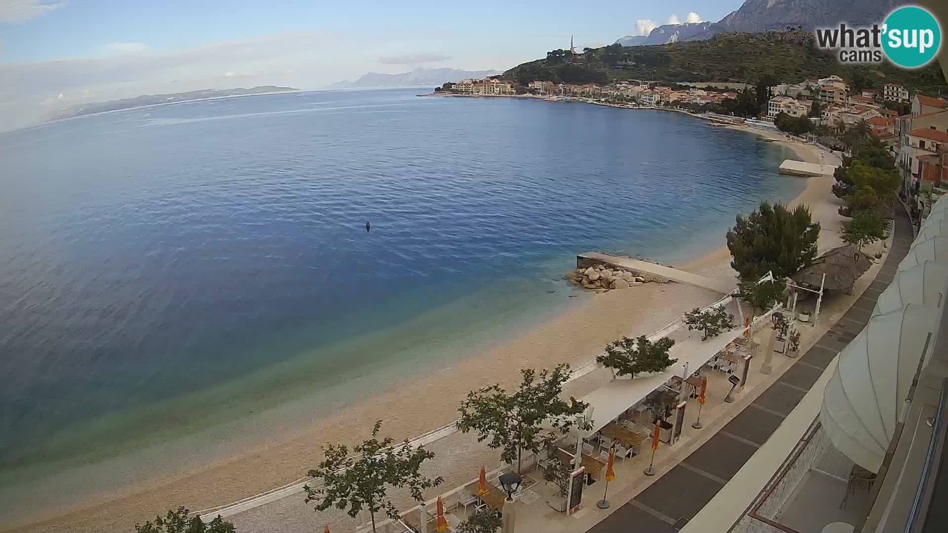 Vista de la playa in Podgora