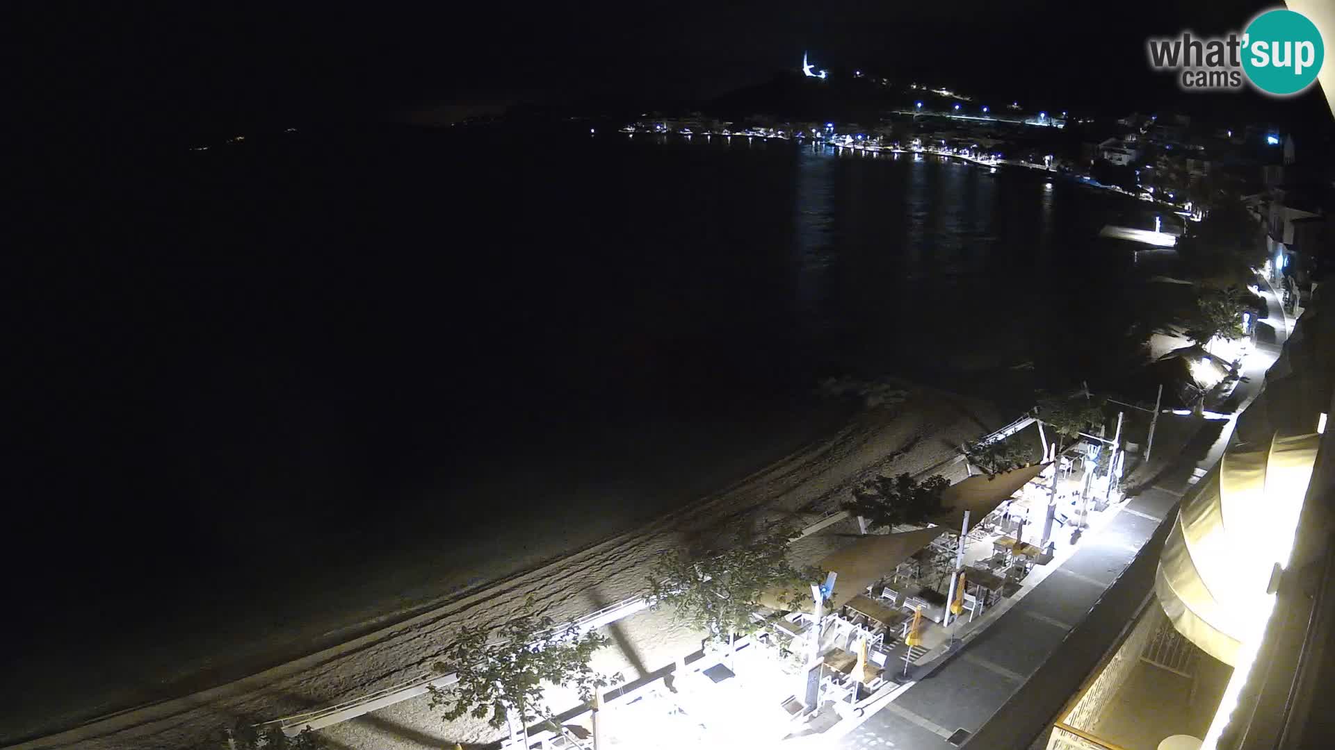 Razgled na plažo v Podgori