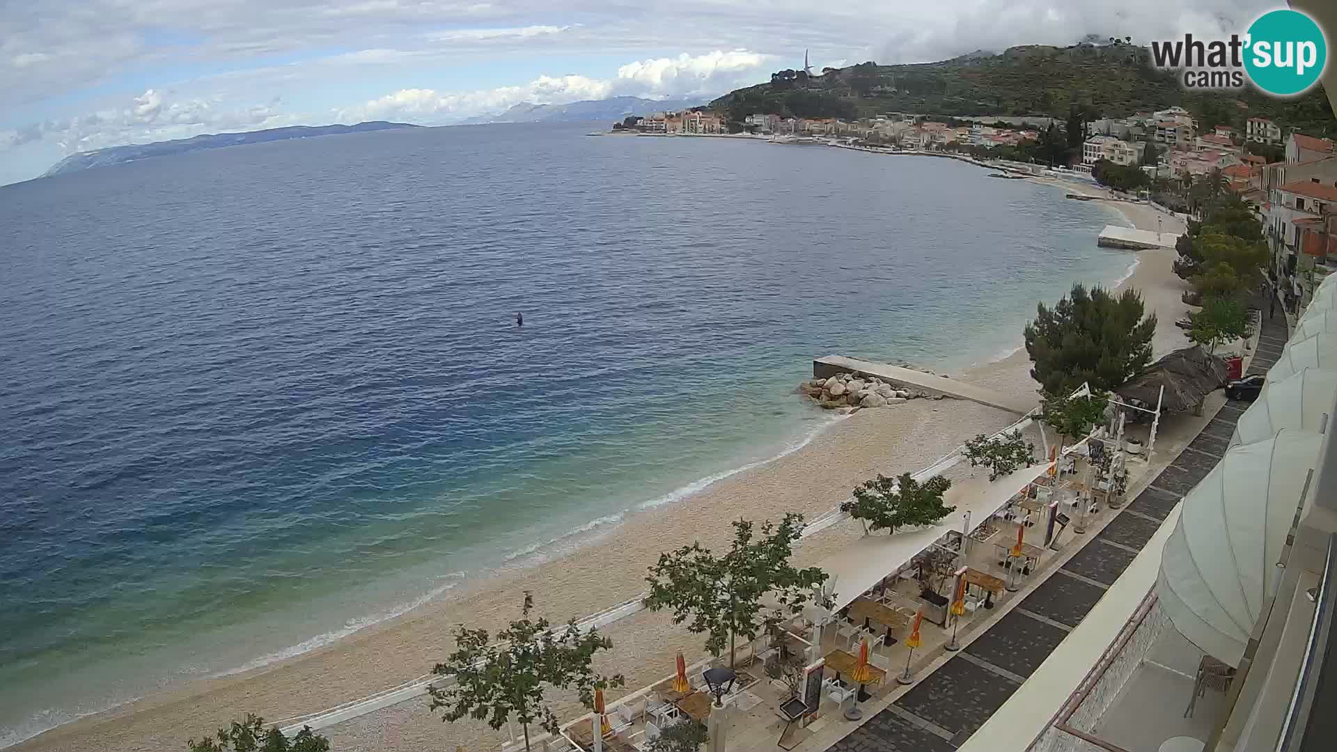 Panorama strand in Podgora