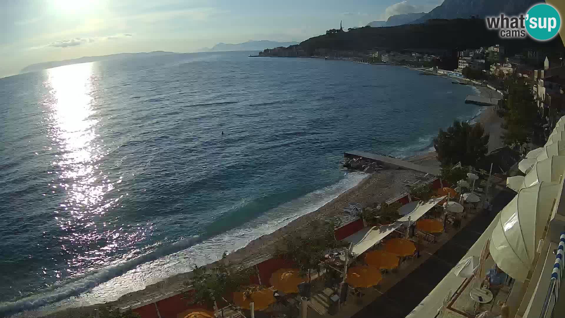 Vista de la playa in Podgora