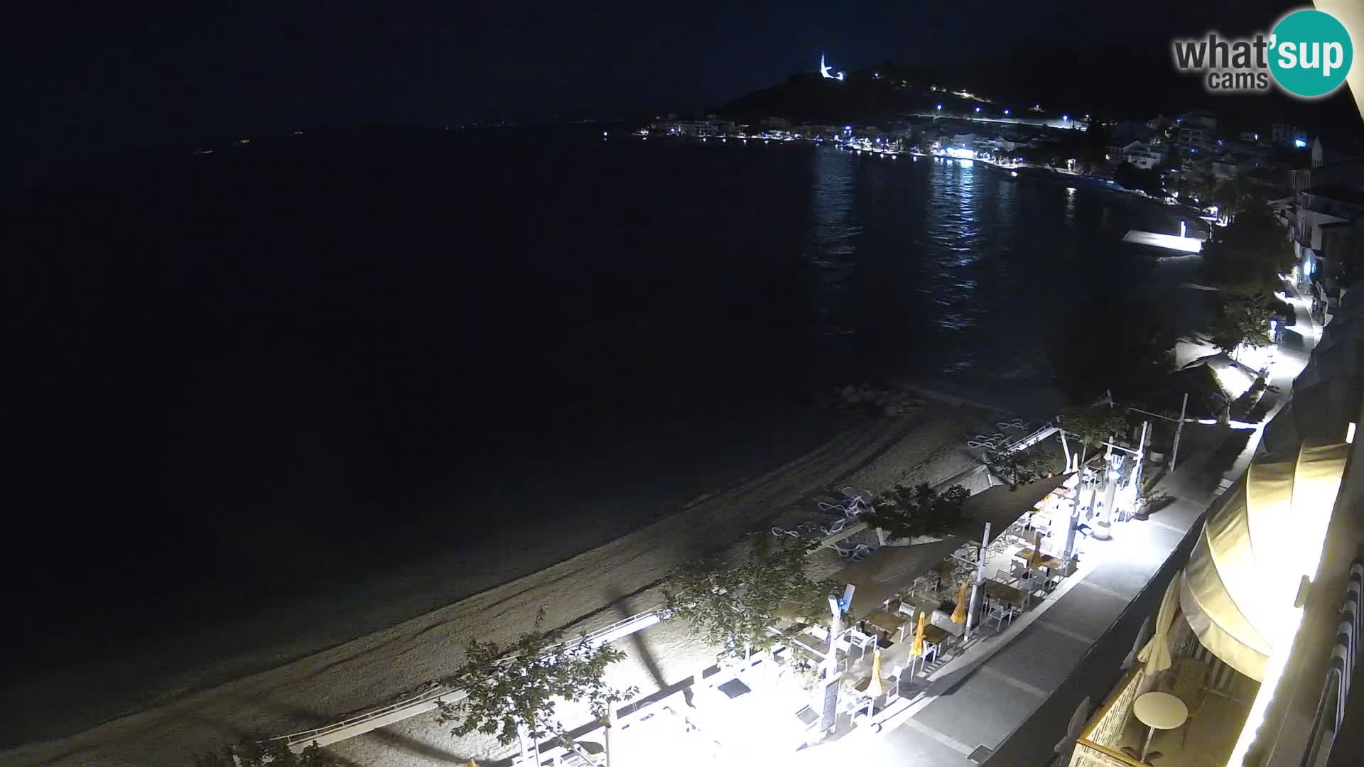 Vue de plage in Podgora