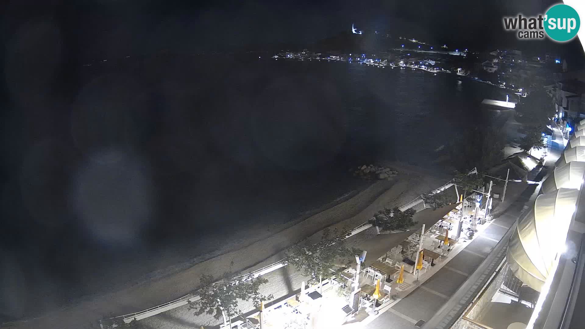 Panorama della spiaggia a Podgora
