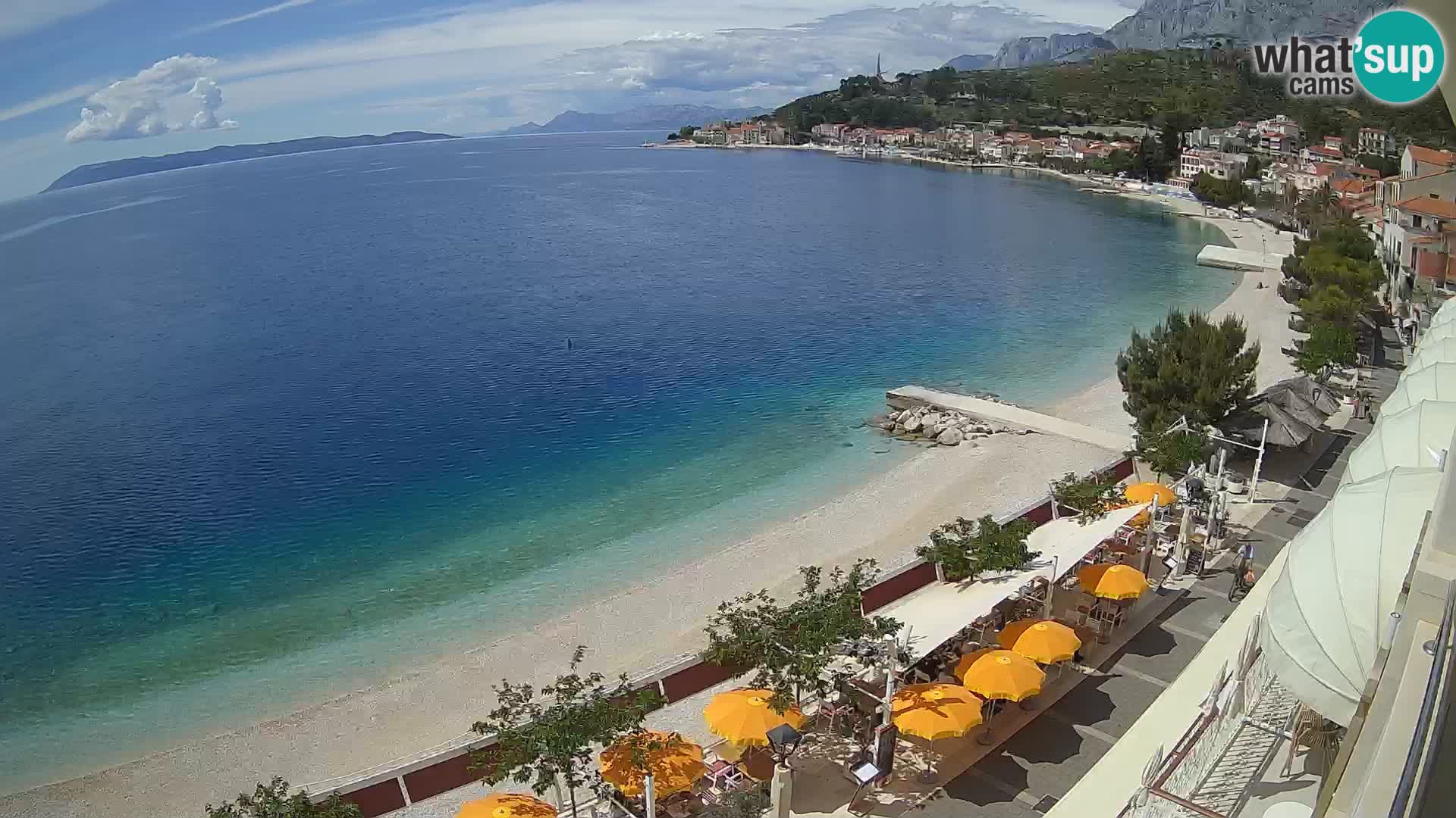 Panorama strand in Podgora