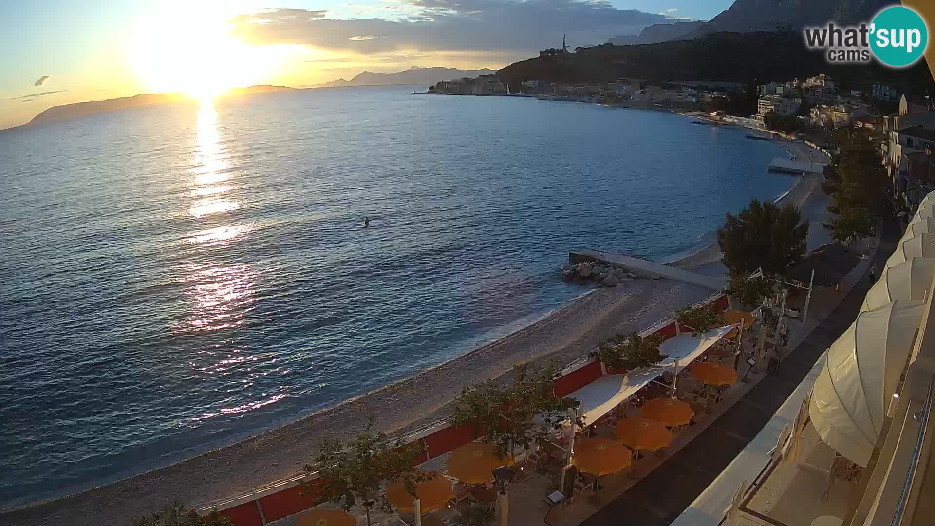 Podgora webcam – panorama beach – Dalmatia – Croatia