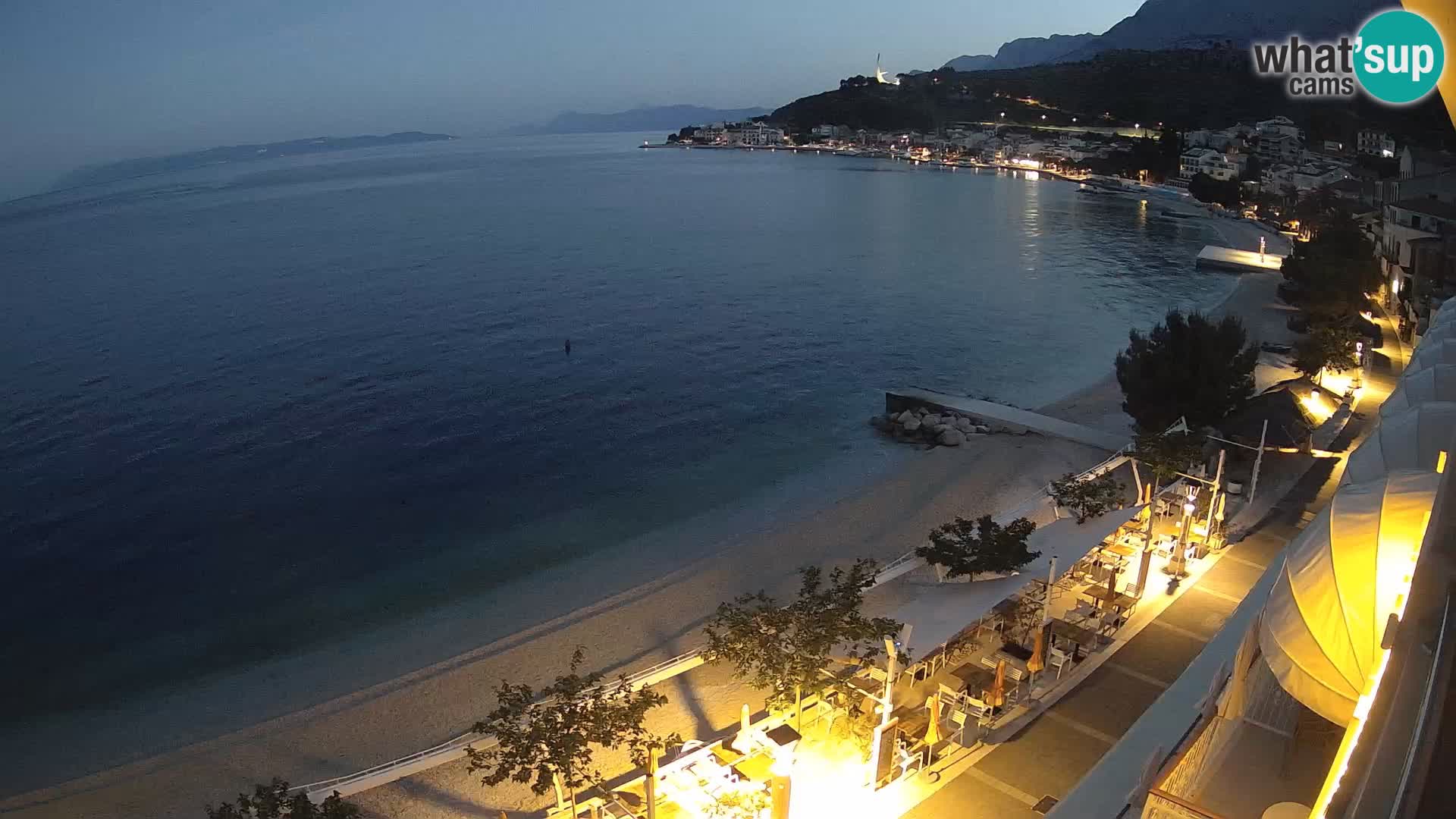 Podgora webcam – panorama beach – Dalmatia – Croatia