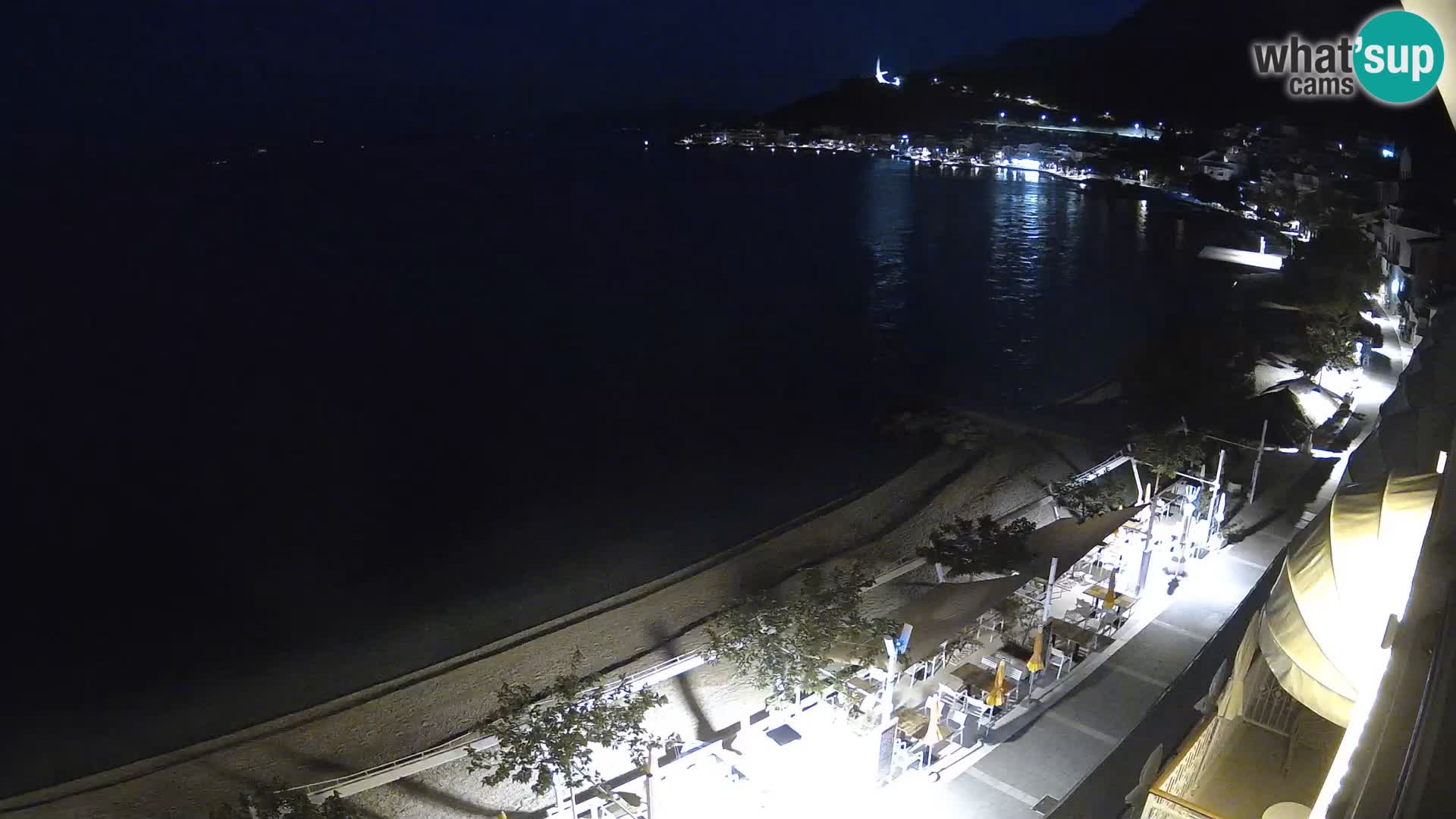 Podgora webcam – panorama beach – Dalmatia – Croatia