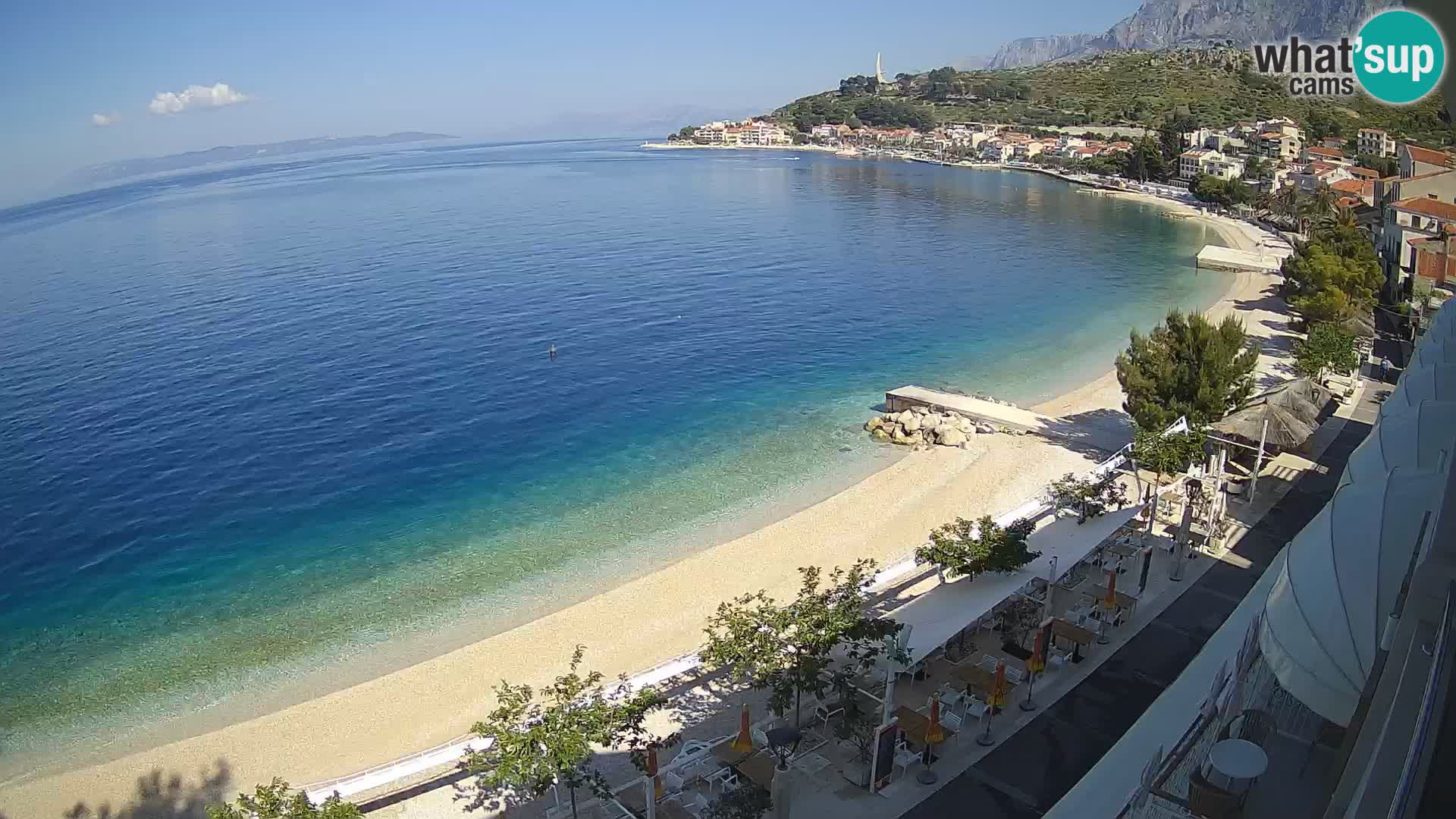 Panorama strand in Podgora