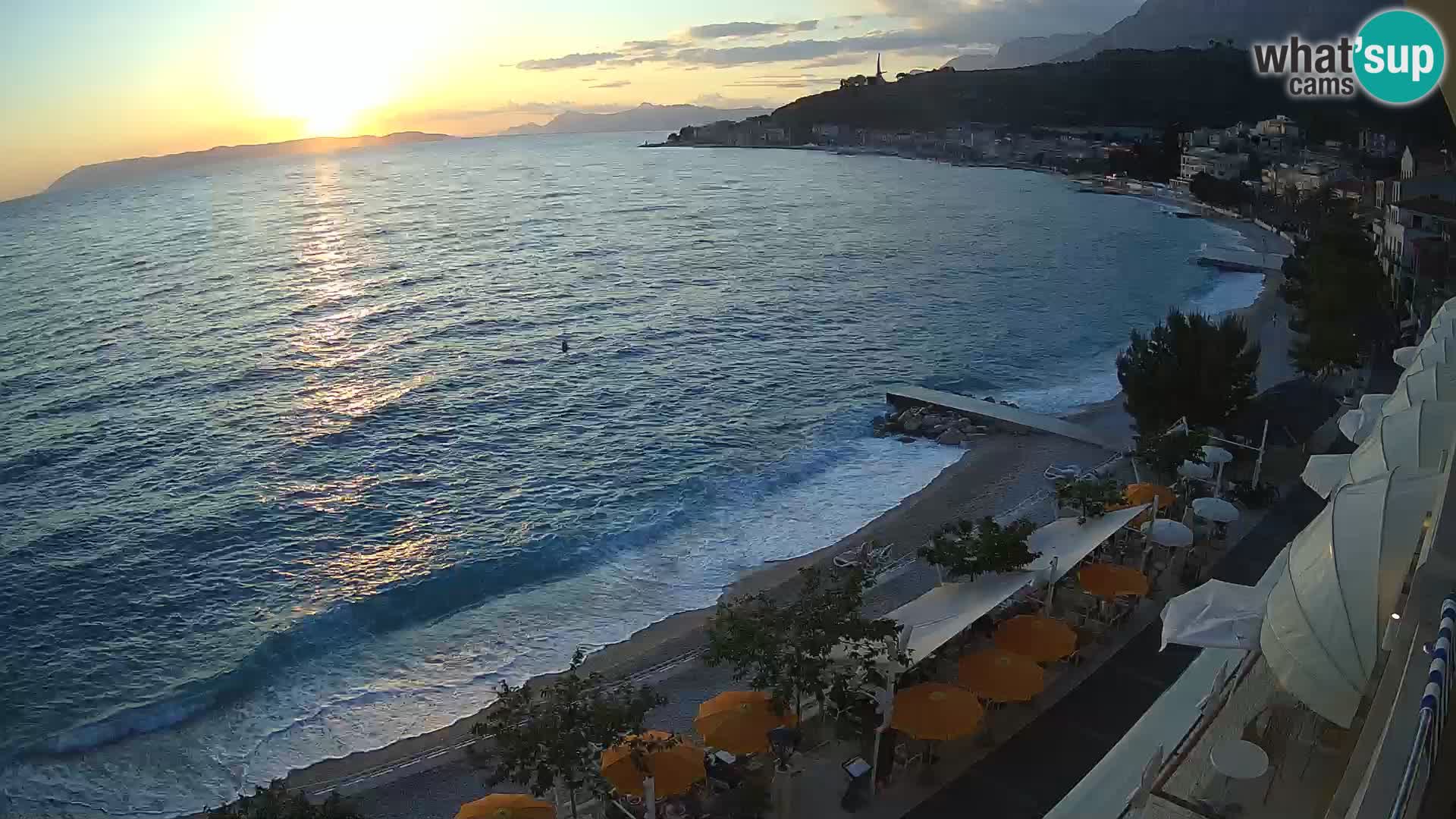 Vista de la playa in Podgora
