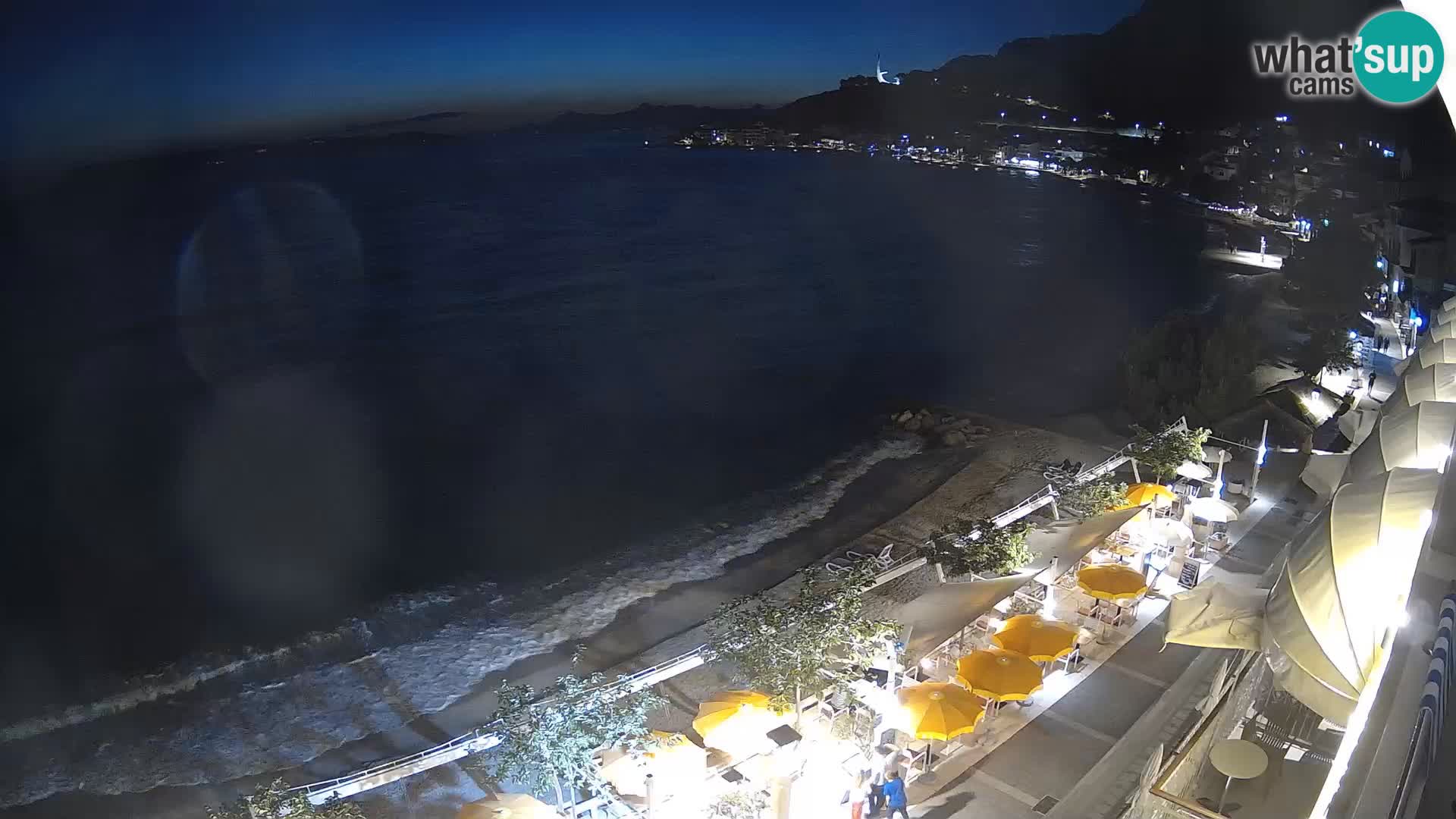 Podgora webcam – panorama beach – Dalmatia – Croatia