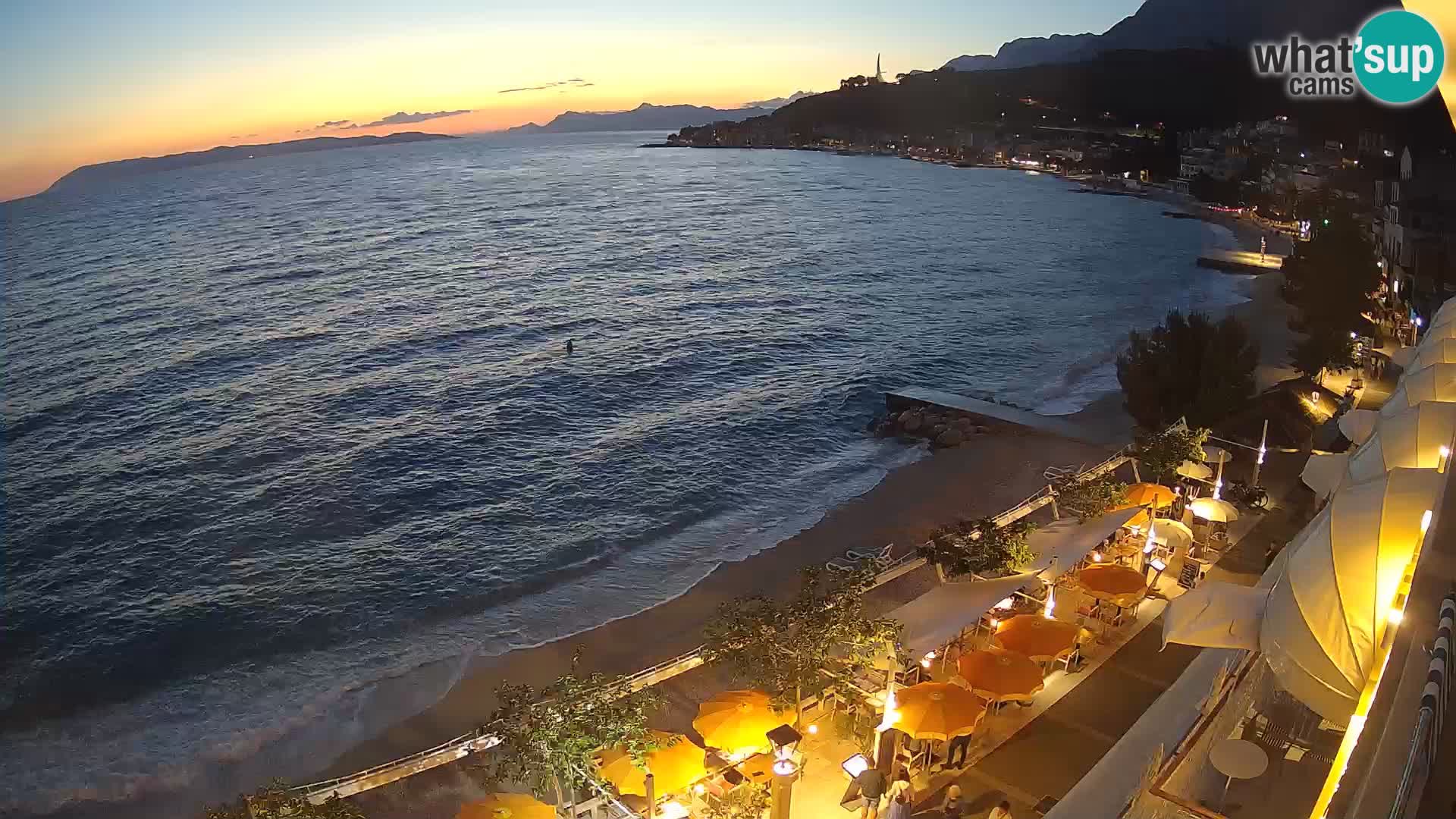 Podgora webcam – panorama beach – Dalmatia – Croatia