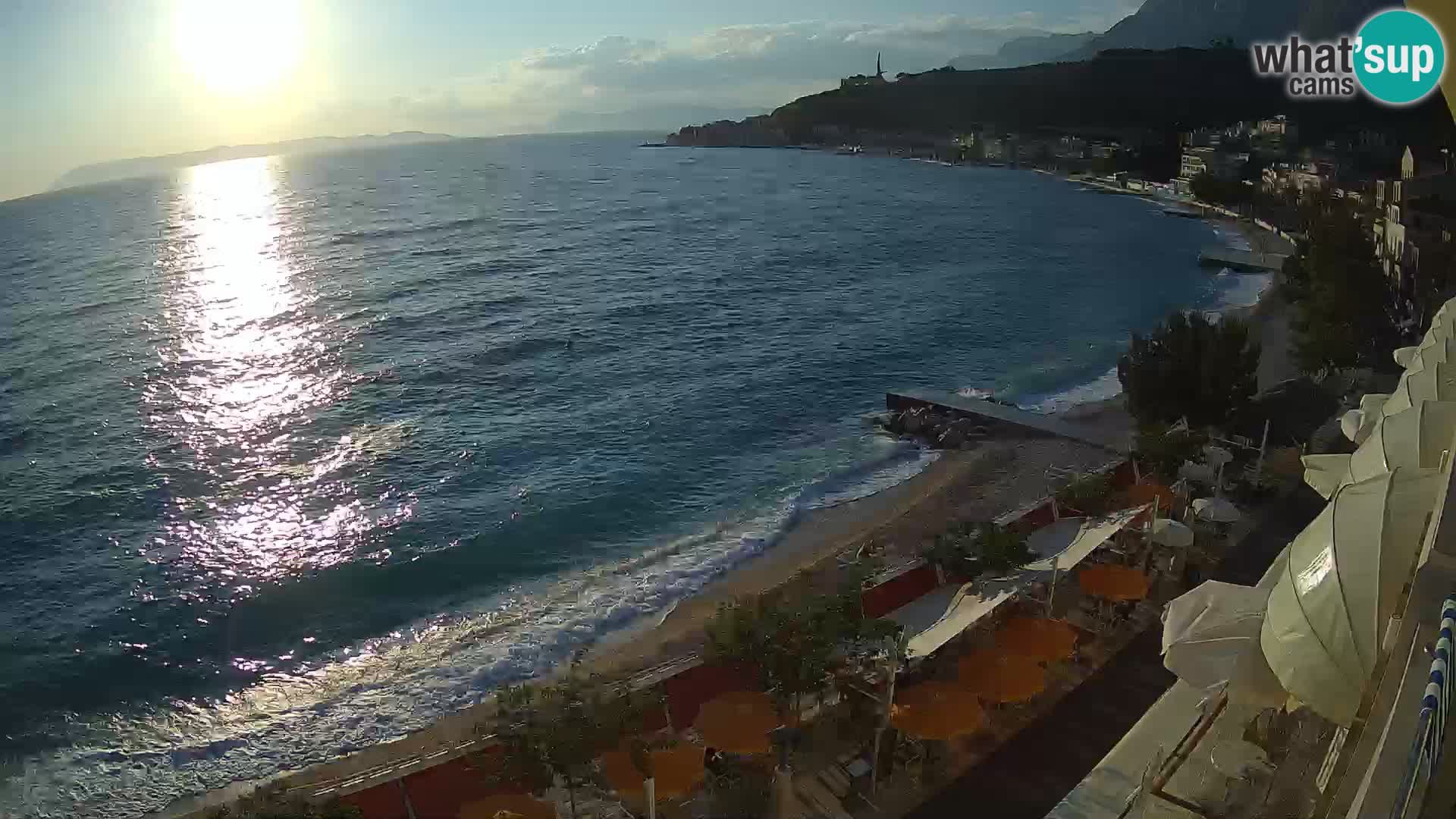 Podgora webcam – panorama beach – Dalmatia – Croatia