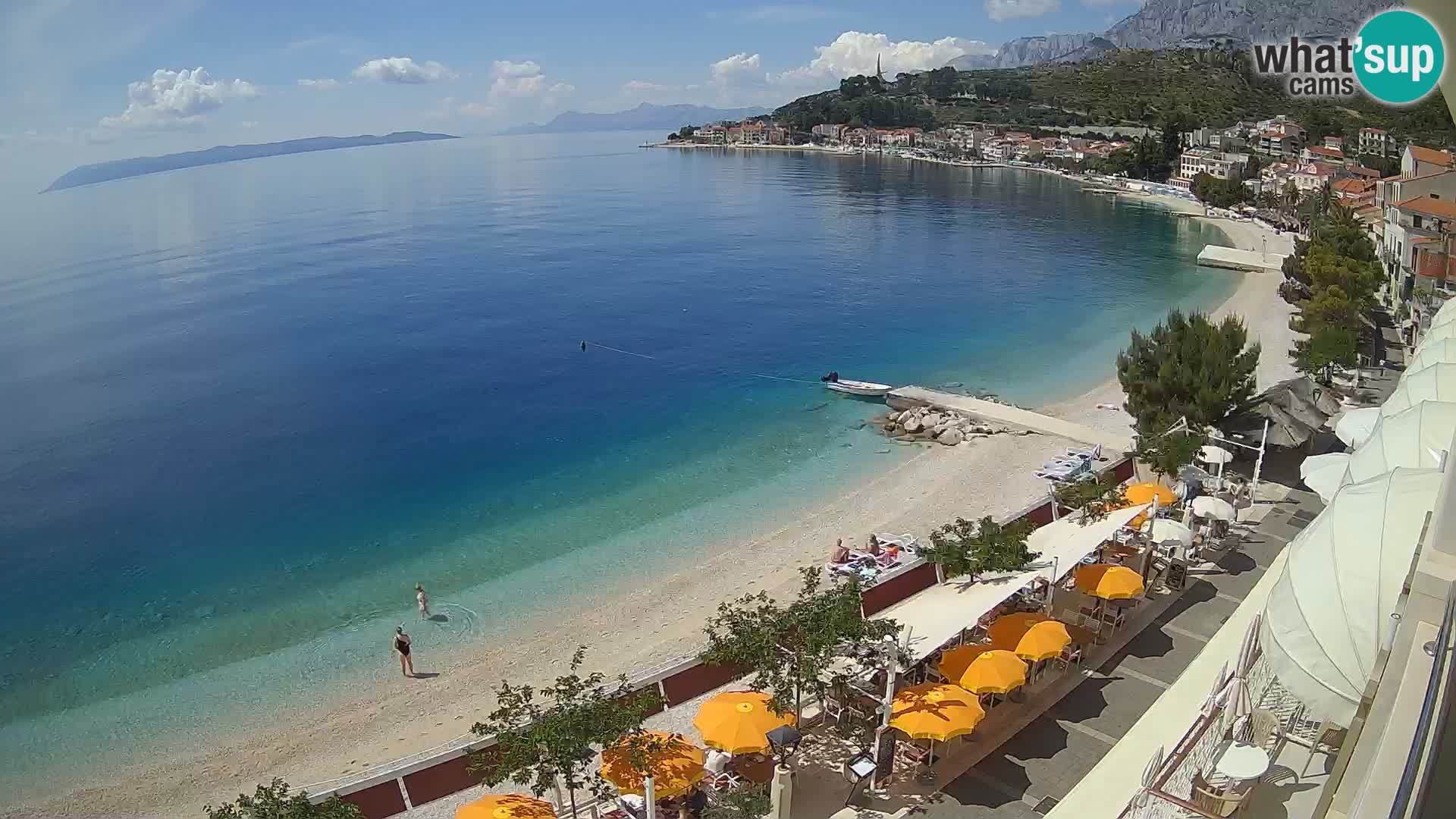 Panorama strand in Podgora