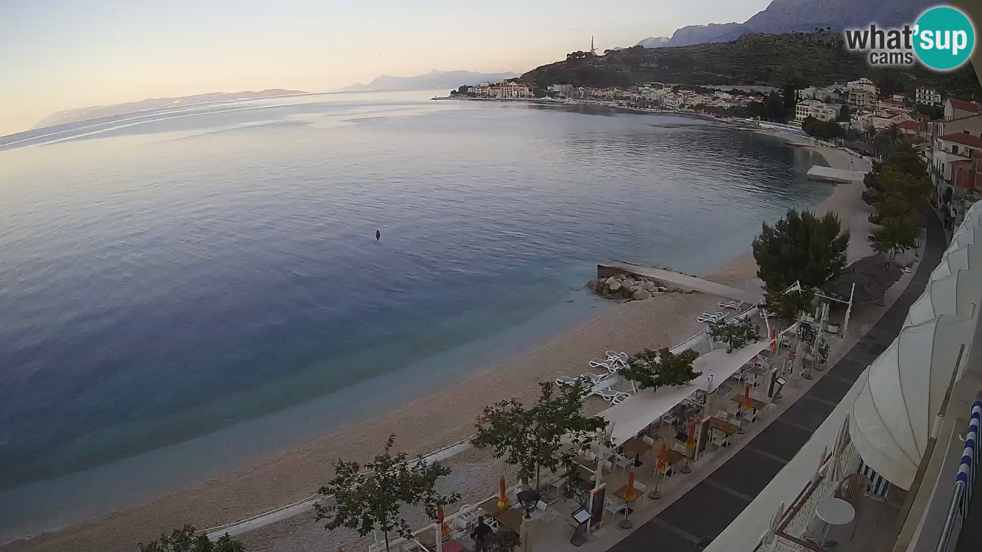 Podgora webcam – panorama beach – Dalmatia – Croatia
