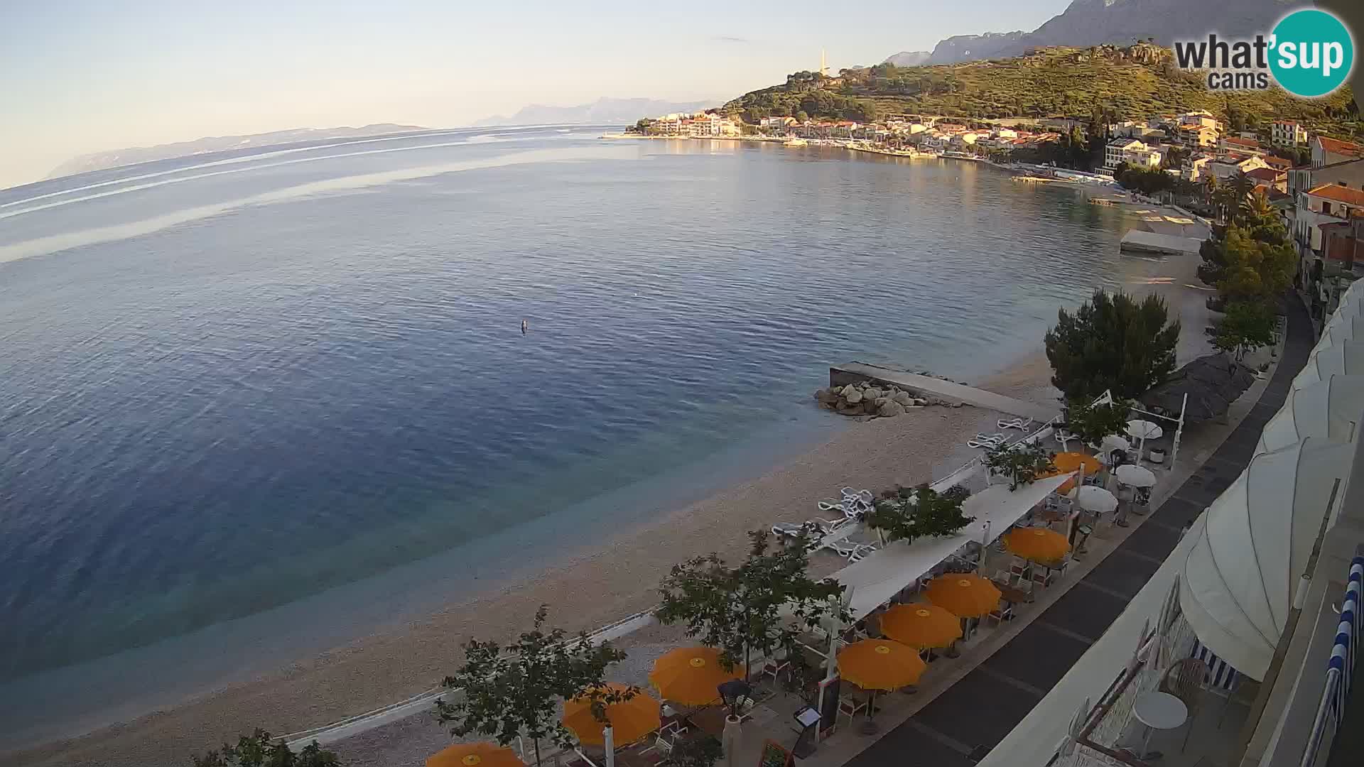 Panorama strand in Podgora