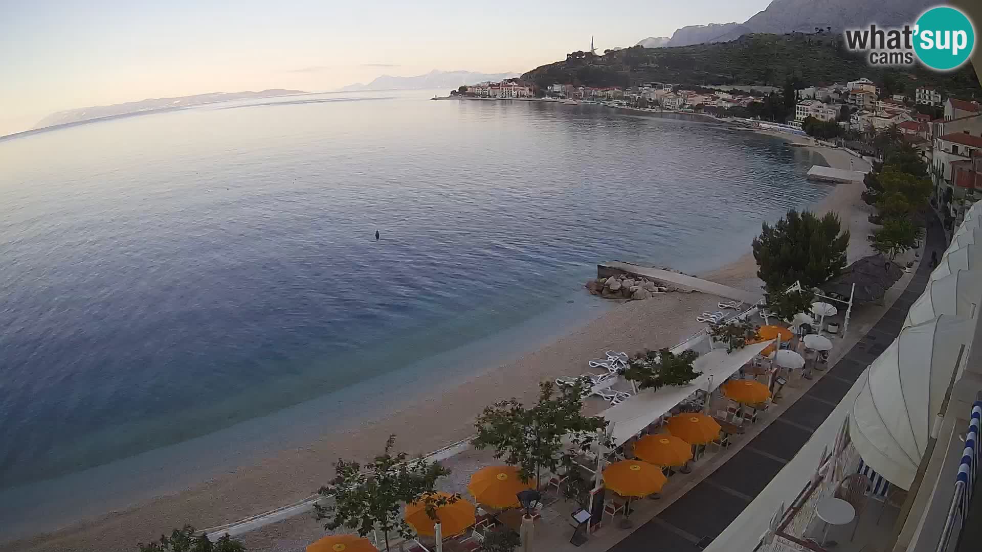 Podgora webcam – panorama beach – Dalmatia – Croatia