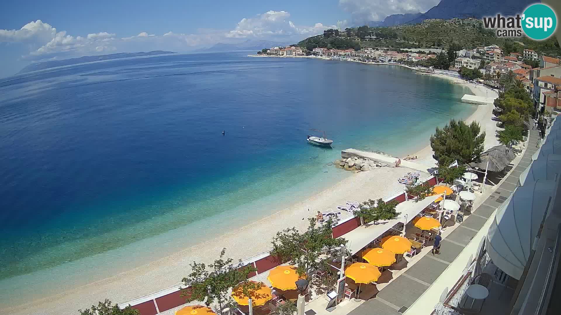 Panorama strand in Podgora