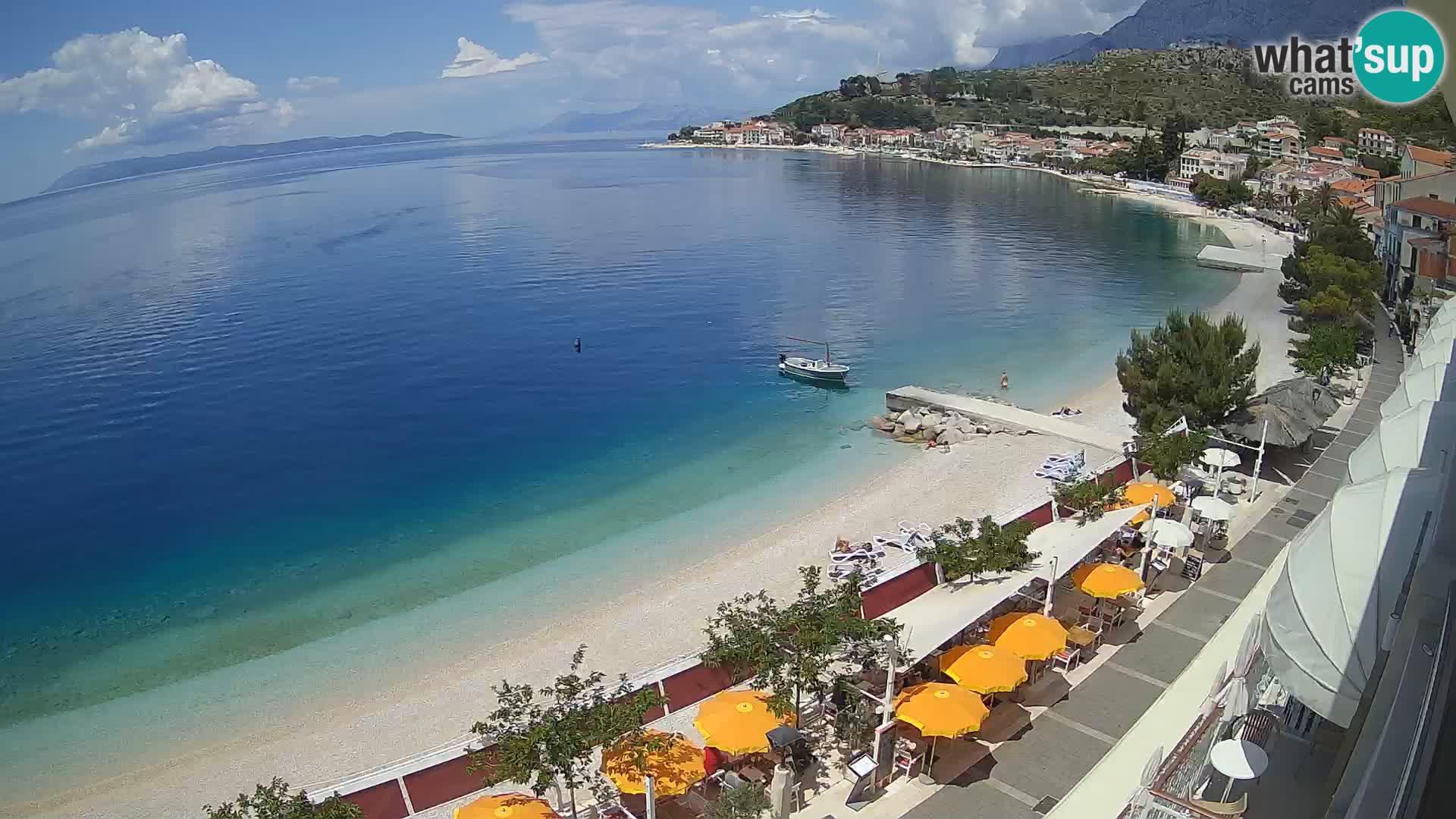 Panorama strand in Podgora