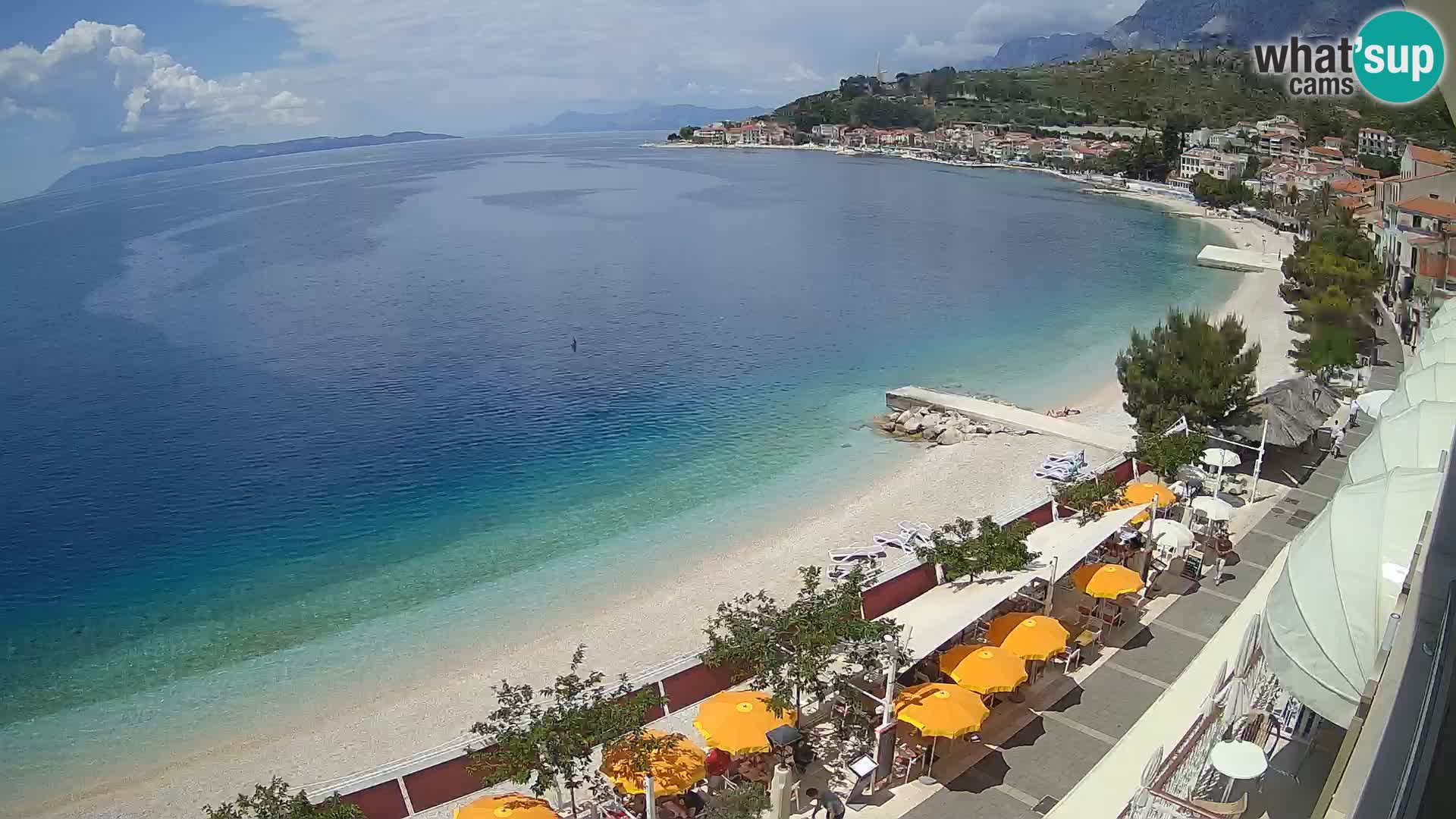 Panorama strand in Podgora