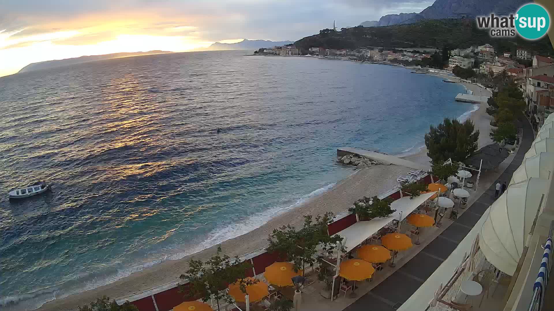 Panorama strand in Podgora